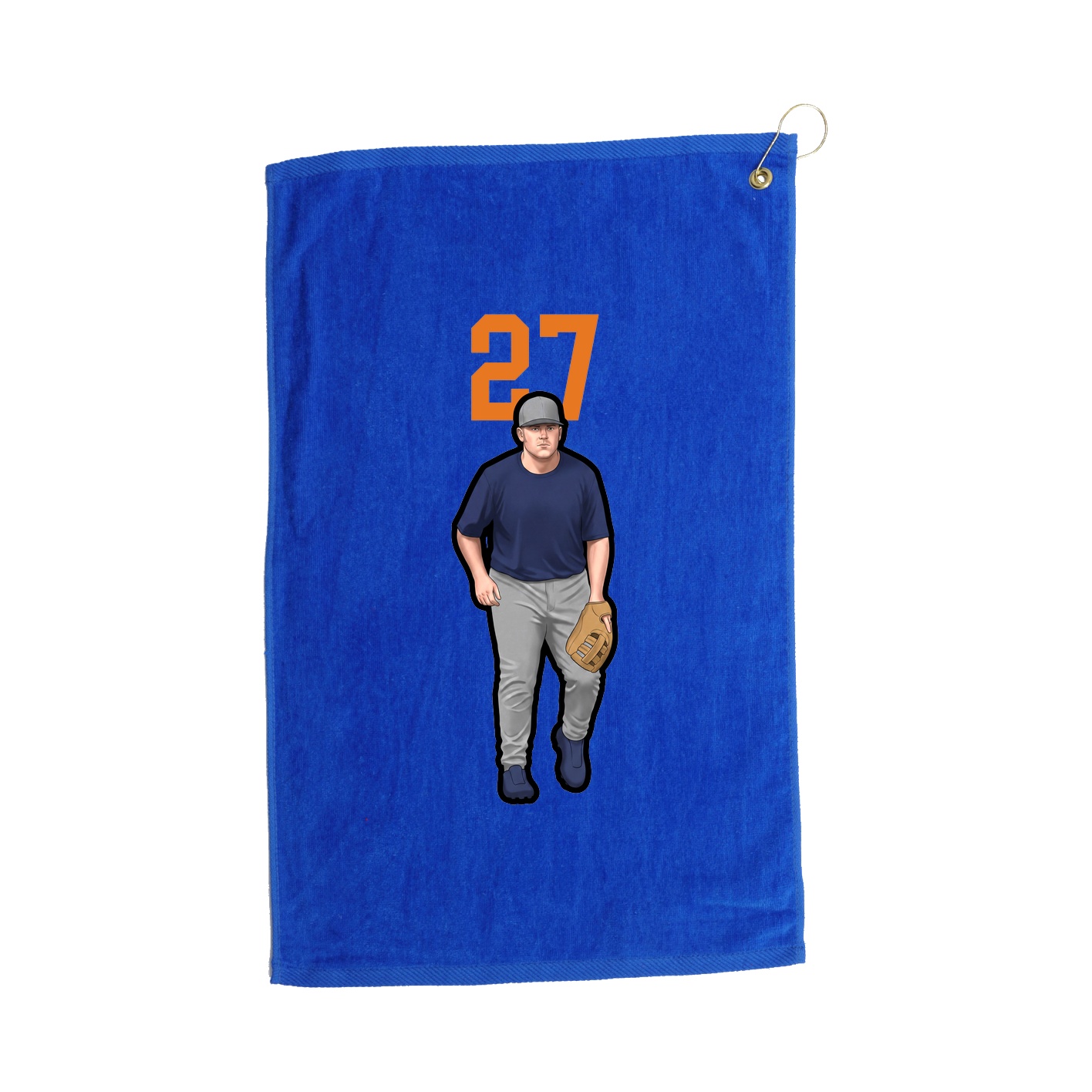 Golf Towel — Number Top in Royal