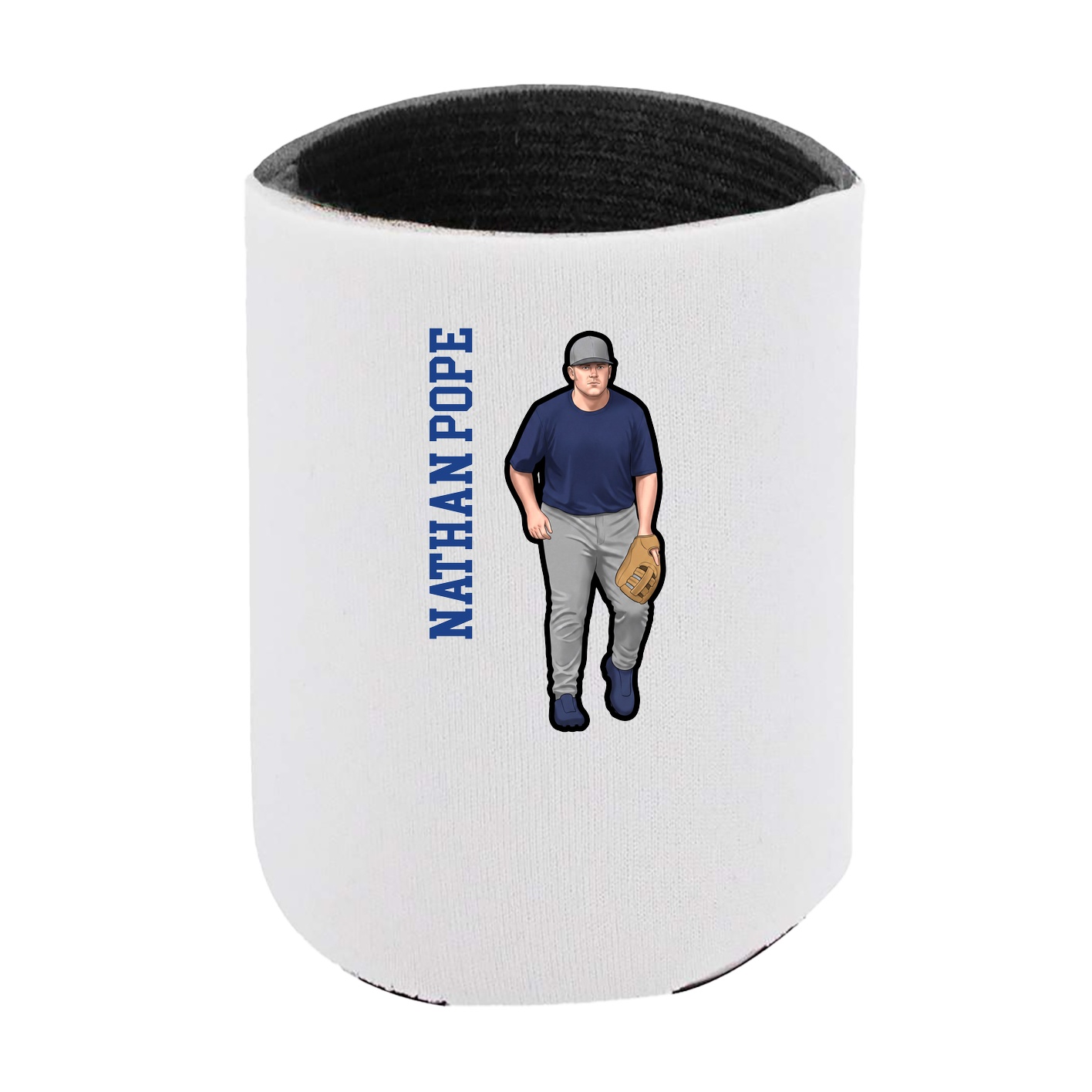 Can Holder — Name Vertical in White