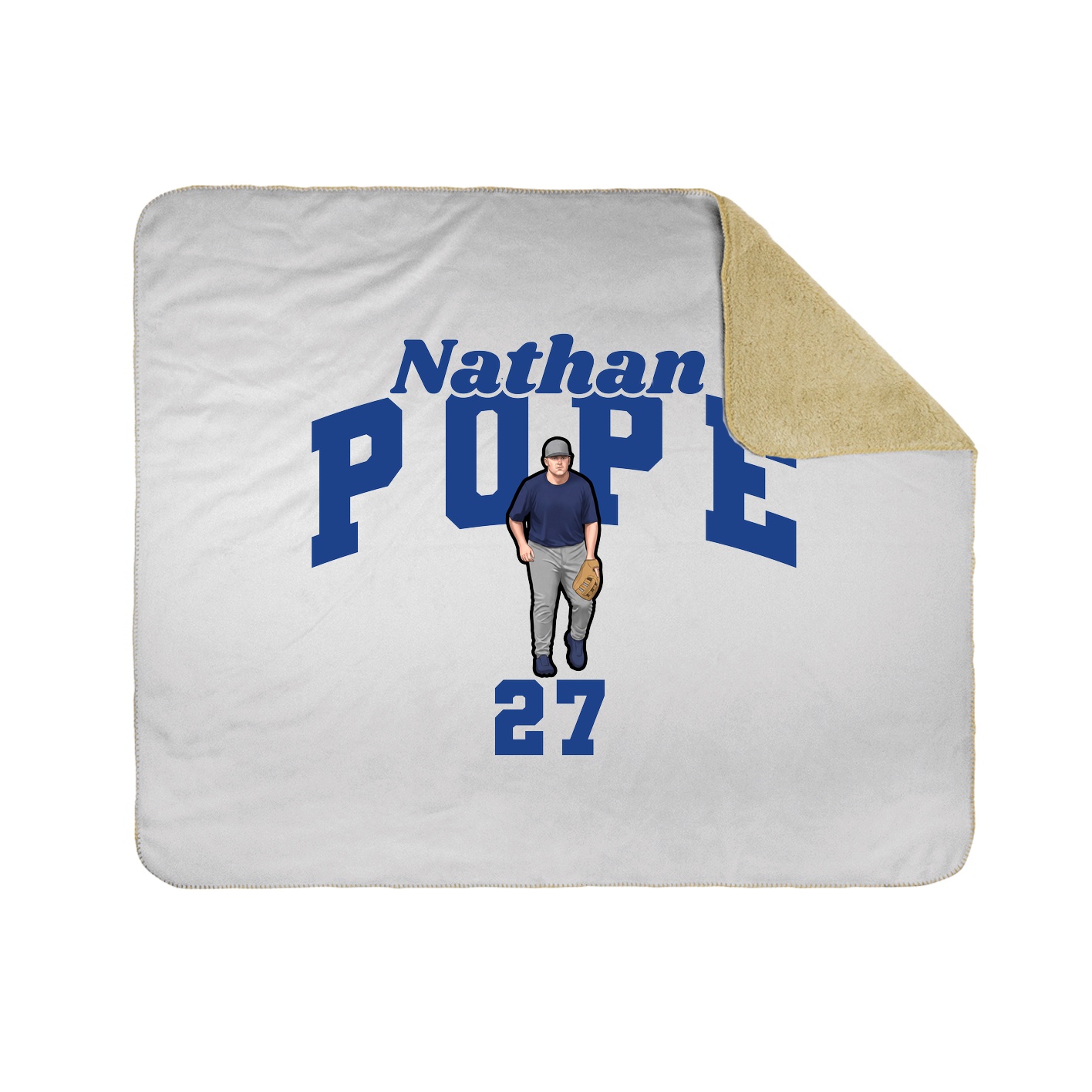 Throw Blanket — Signature Arch in White