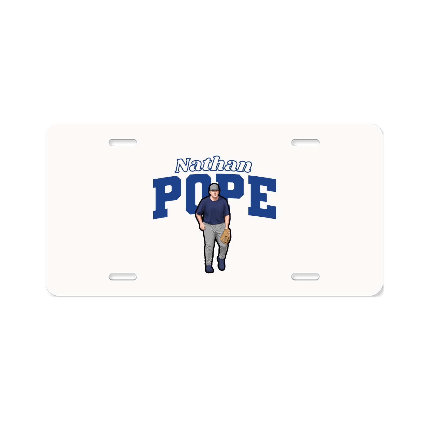 License Plate — Name Arch in Classic