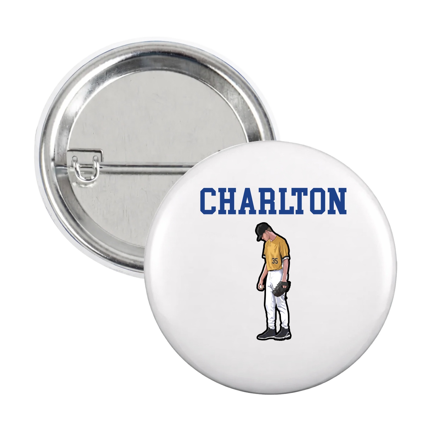 Game Day Button — Shirsey in White