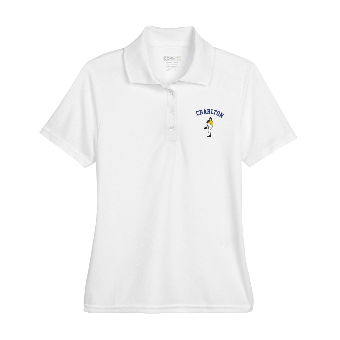 Womens Performance Polo — Shirsey Arch in White