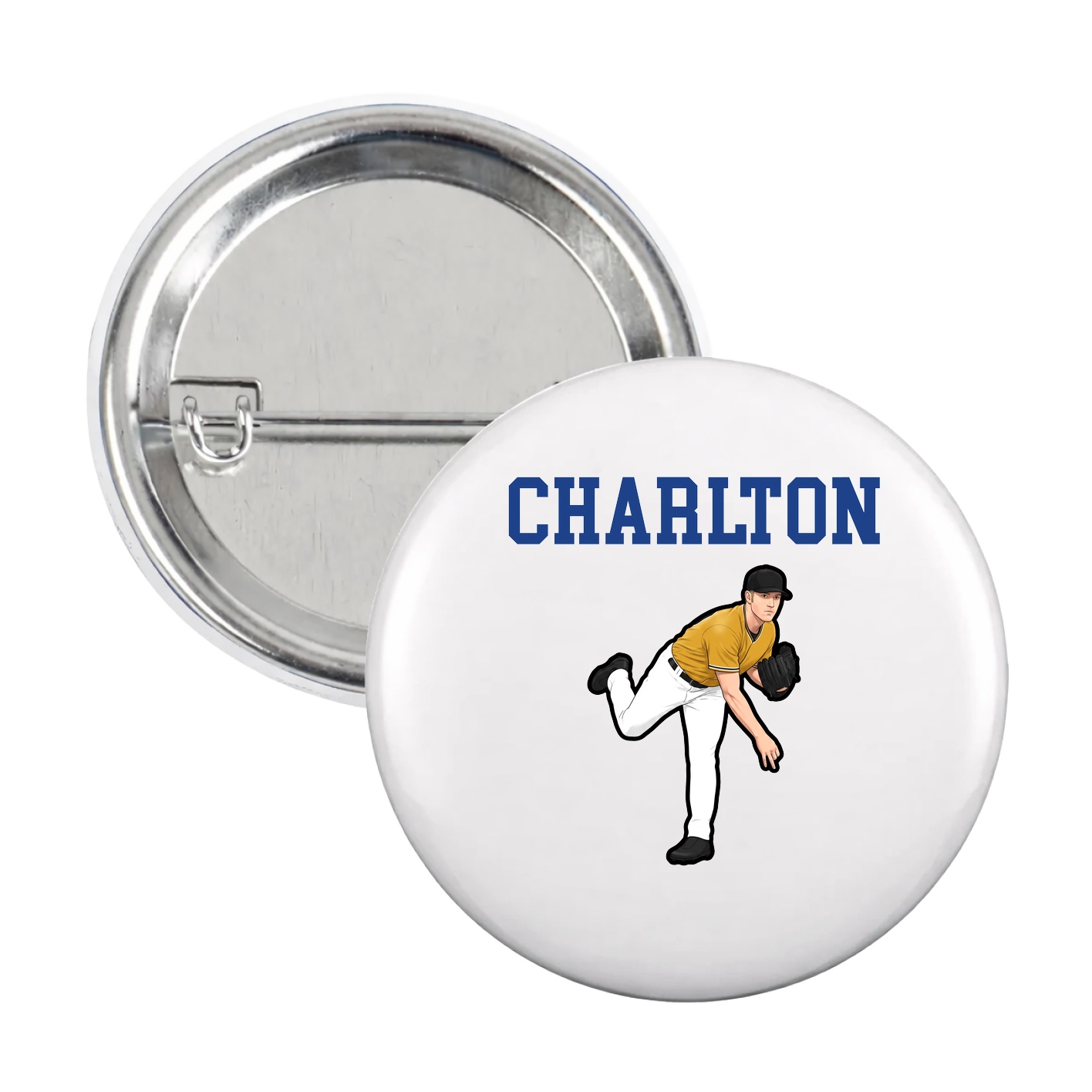 Game Day Button — Shirsey in White