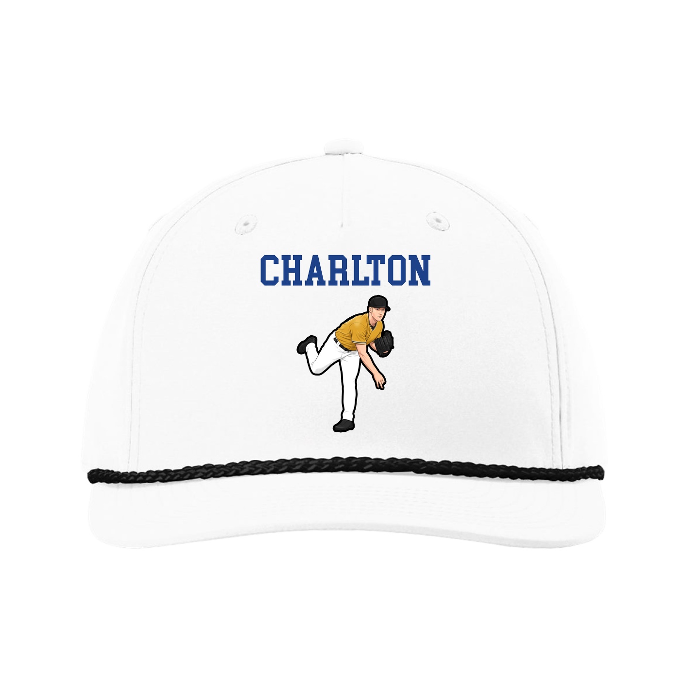 Five-Panel Classic Rope Cap — Shirsey in White