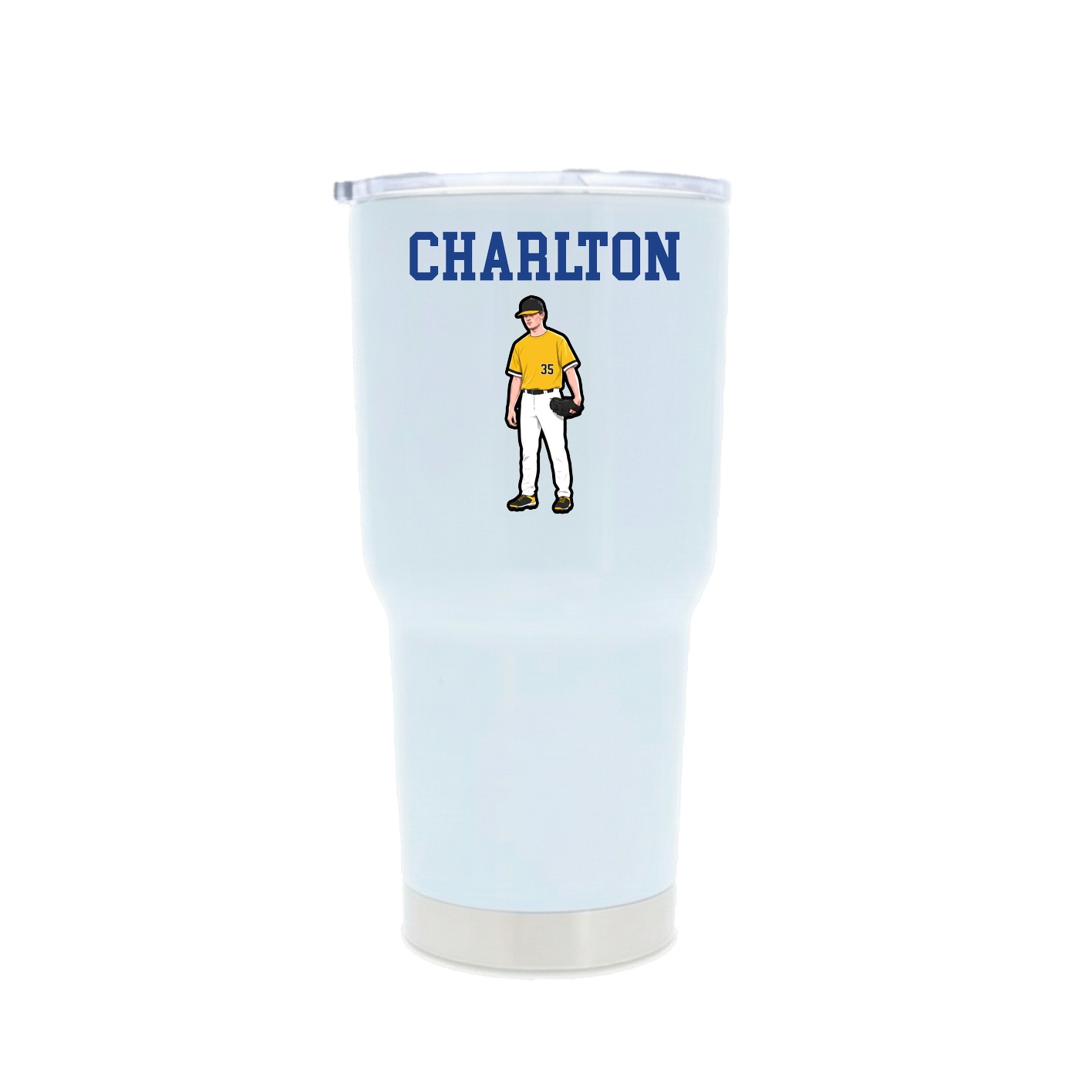 30oz Stainless Steel Tumbler — Shirsey in White