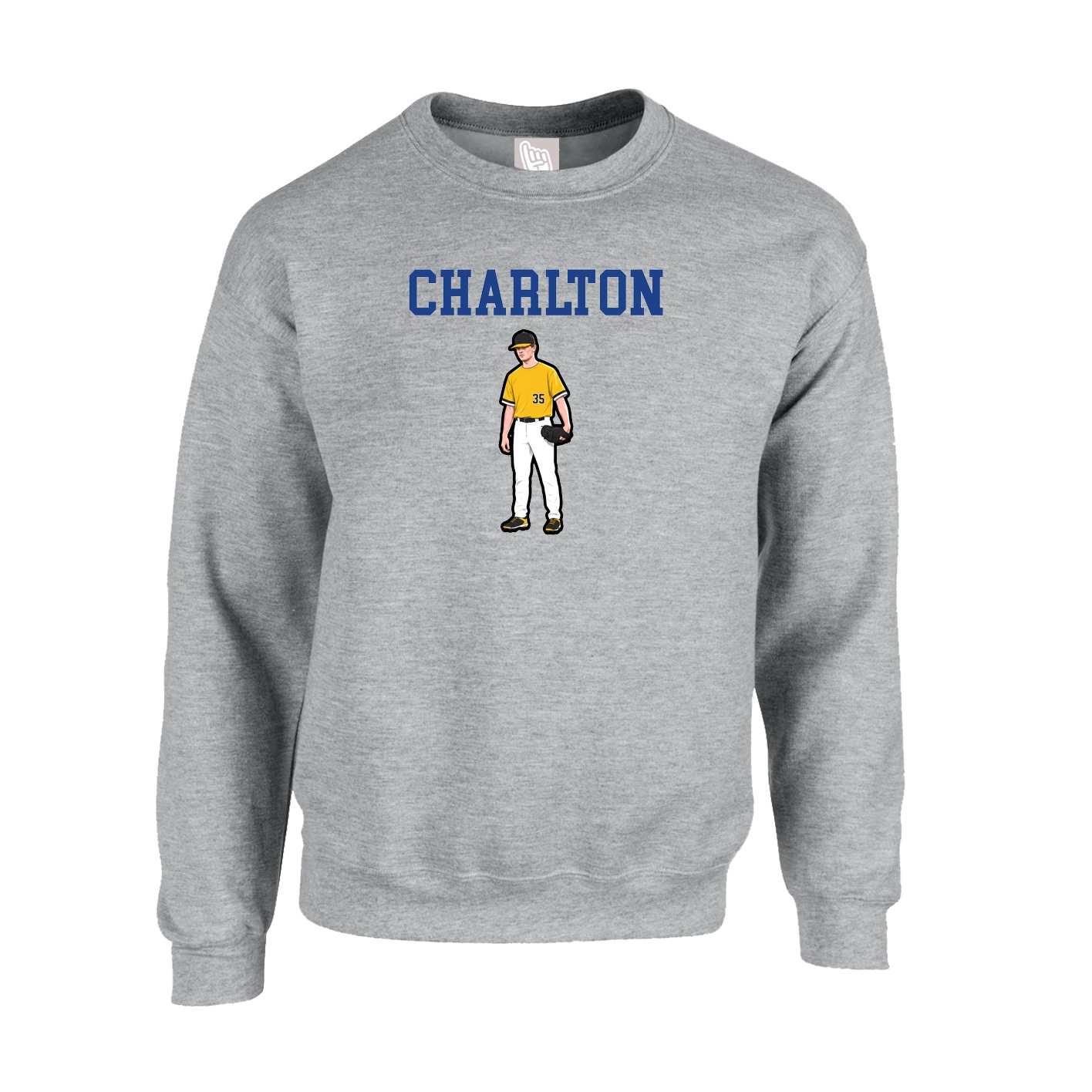Fleece Crew — Shirsey in Grey
