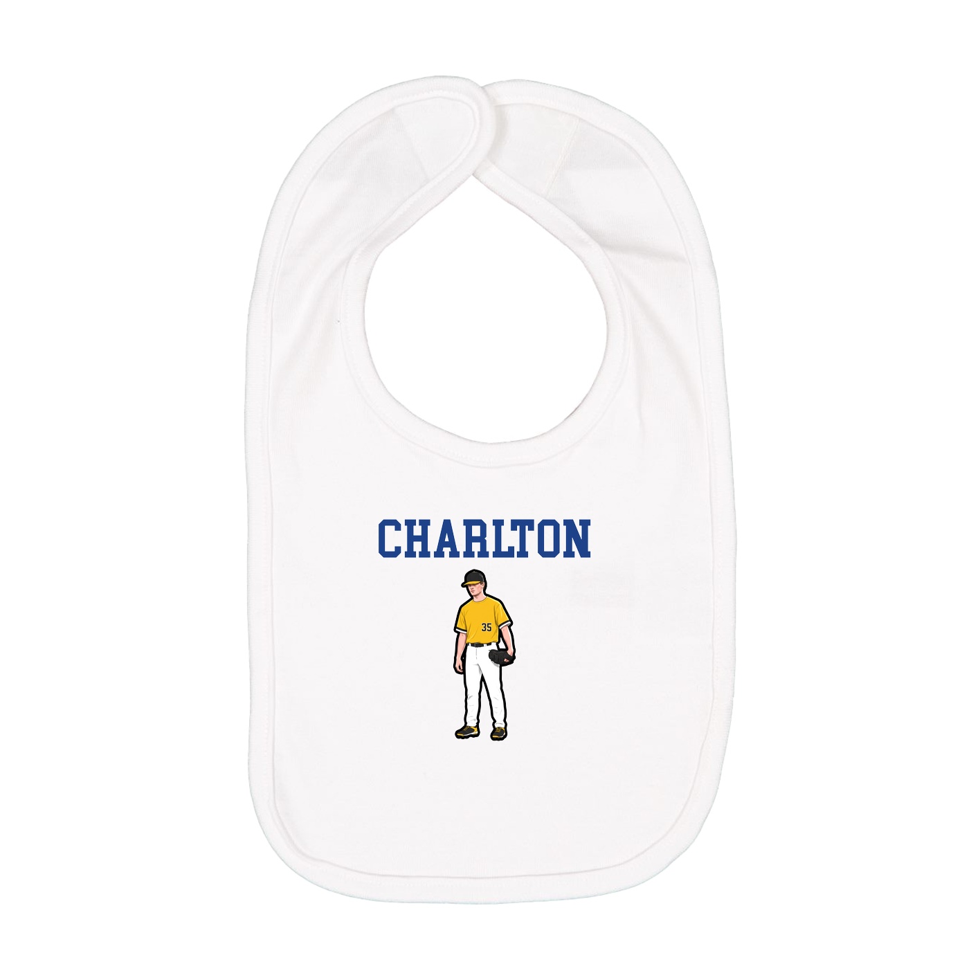 Infant Bib — Shirsey in White