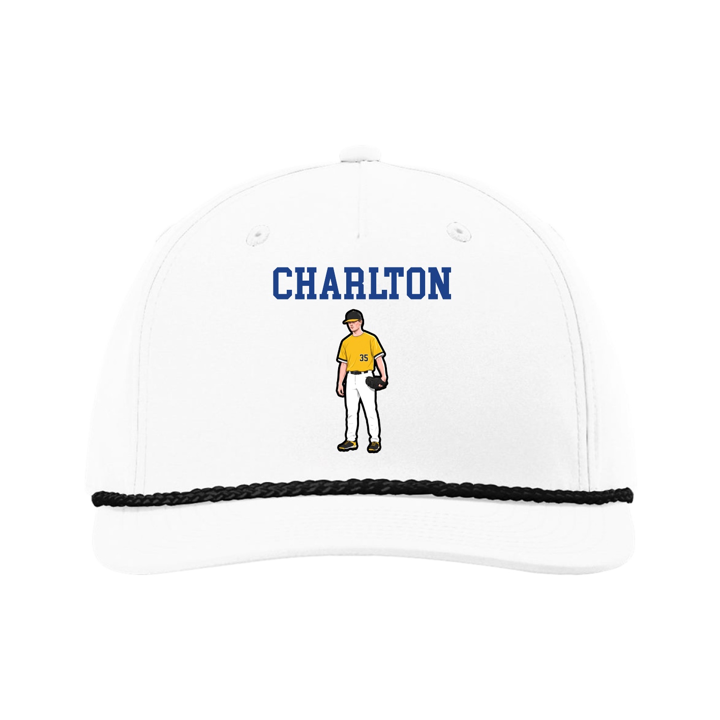 Five-Panel Classic Rope Cap — Shirsey in White