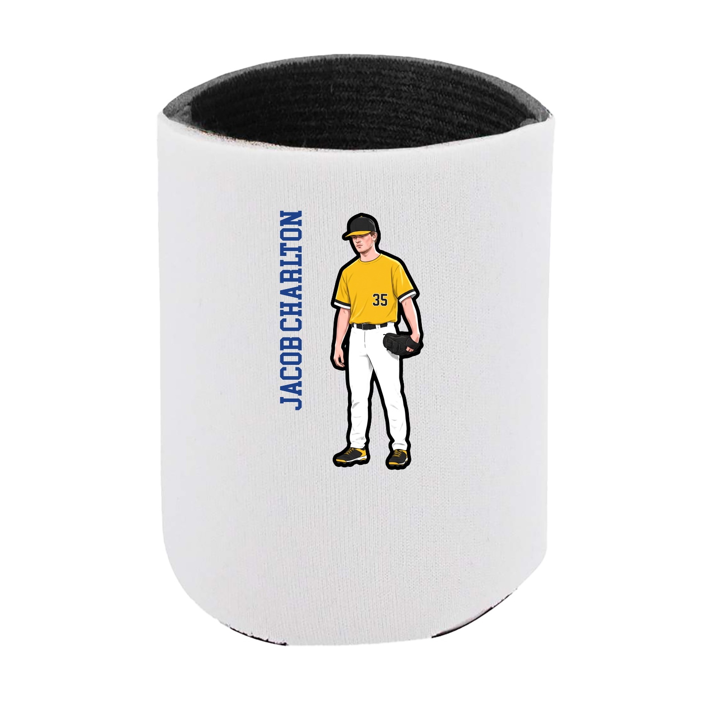 Can Holder — Name Vertical in White