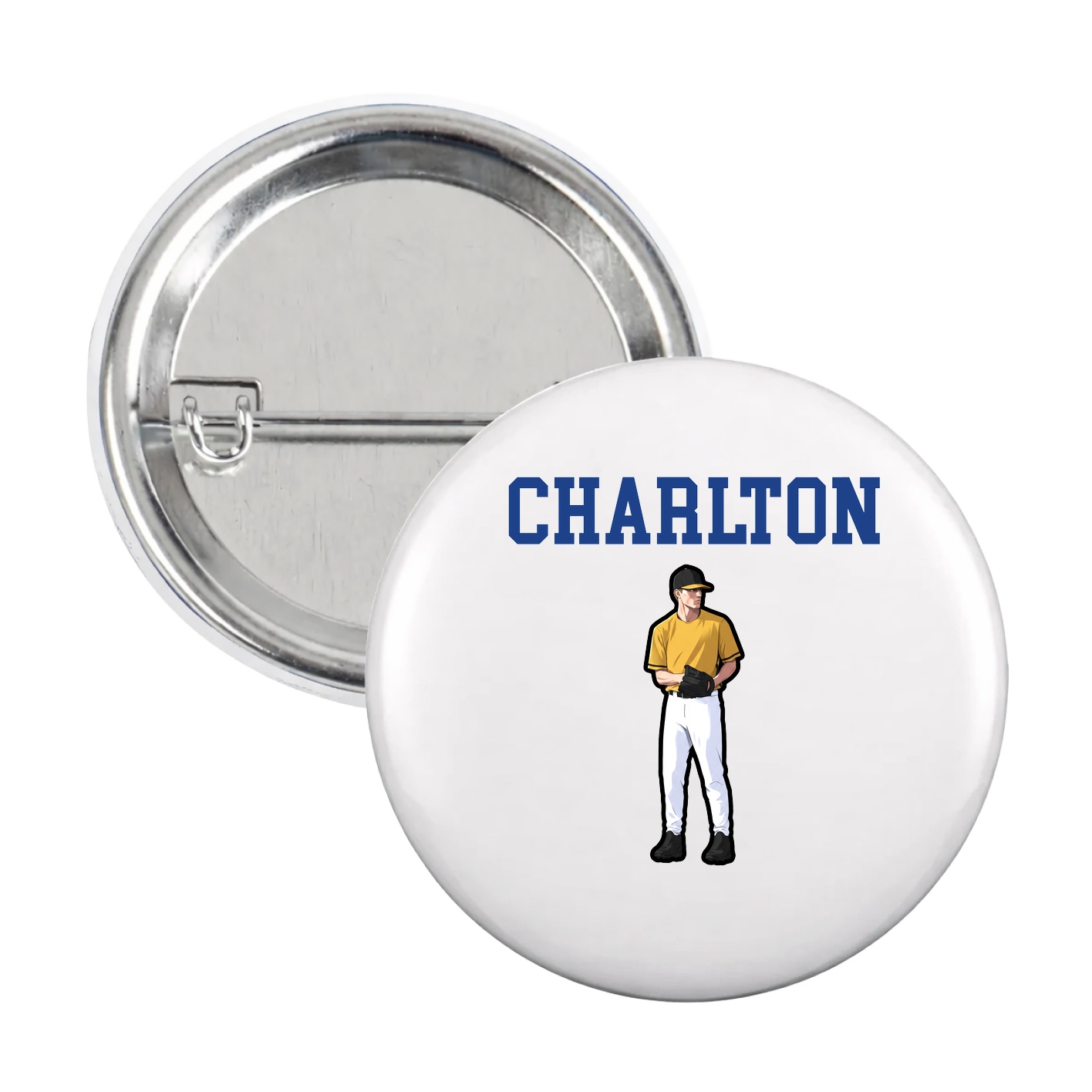 Game Day Button — Shirsey in White