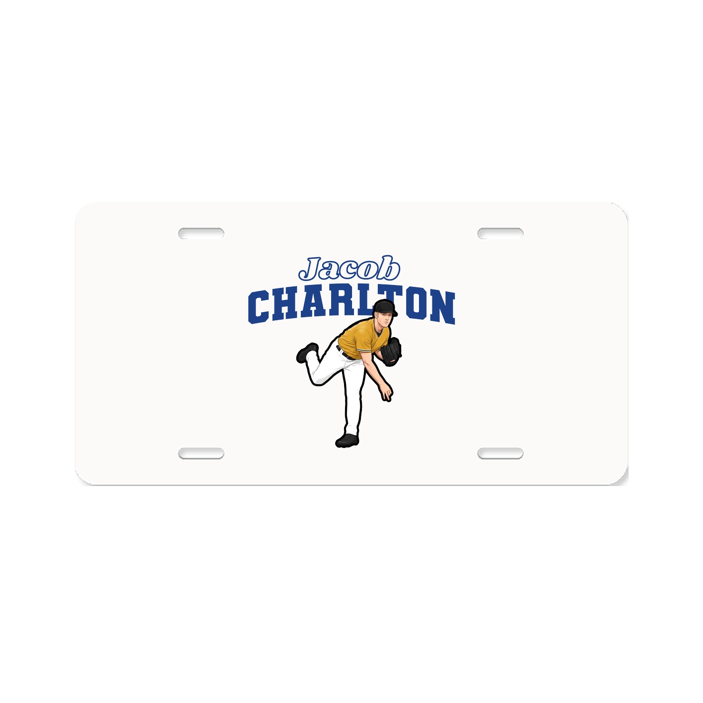 License Plate — Name Arch in Classic