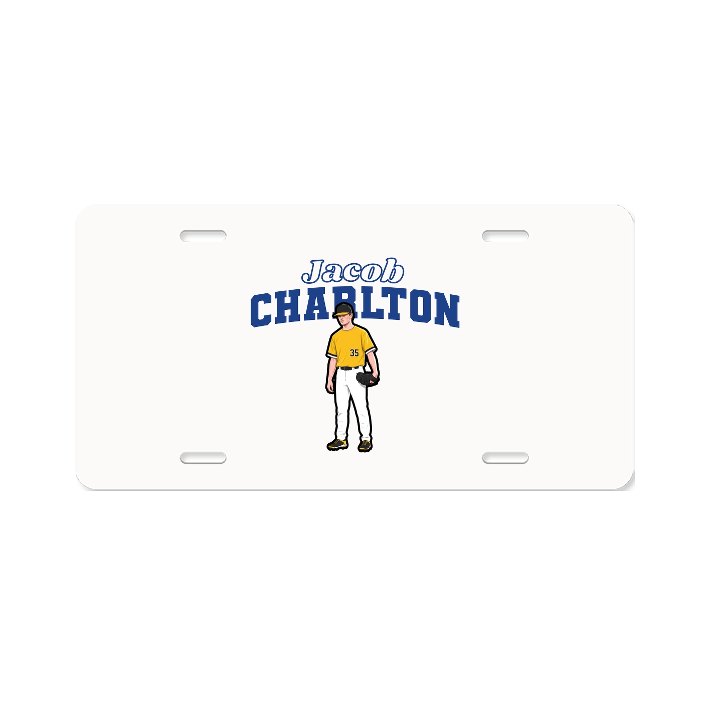 License Plate — Name Arch in Classic