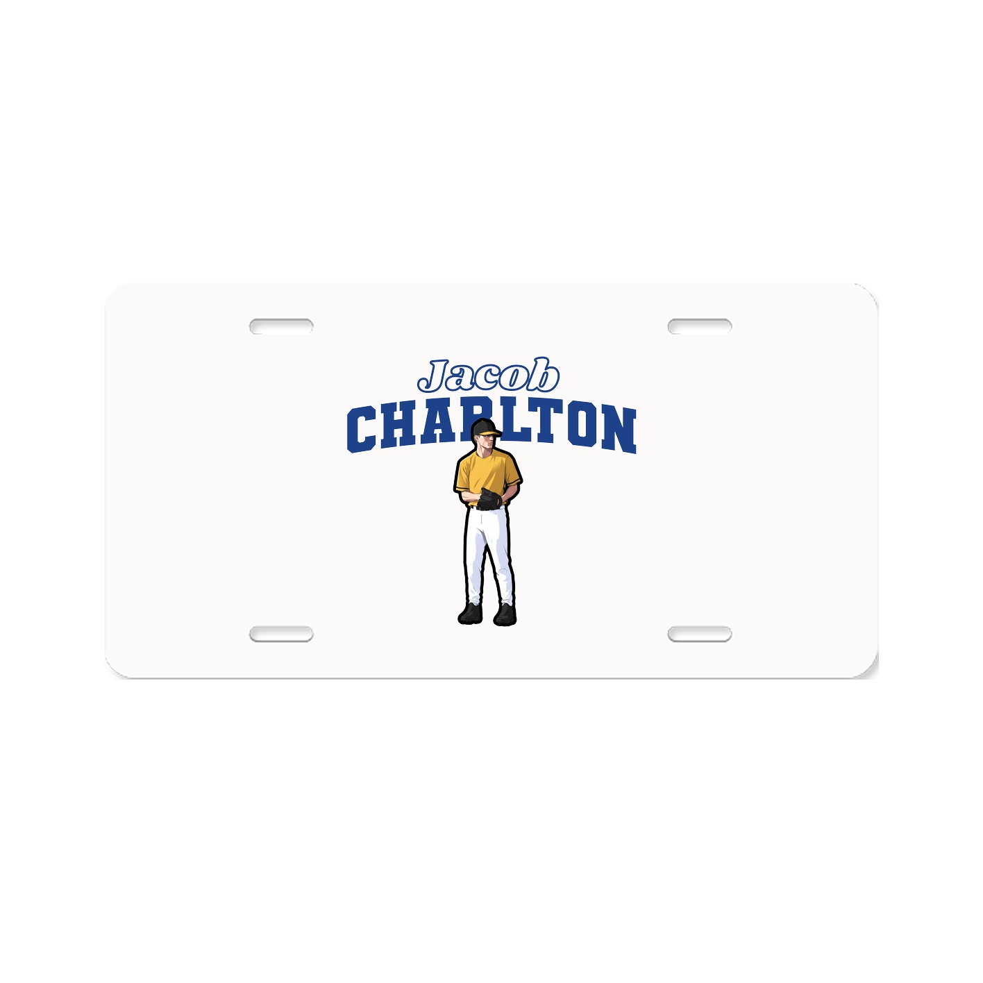 License Plate — Name Arch in Classic