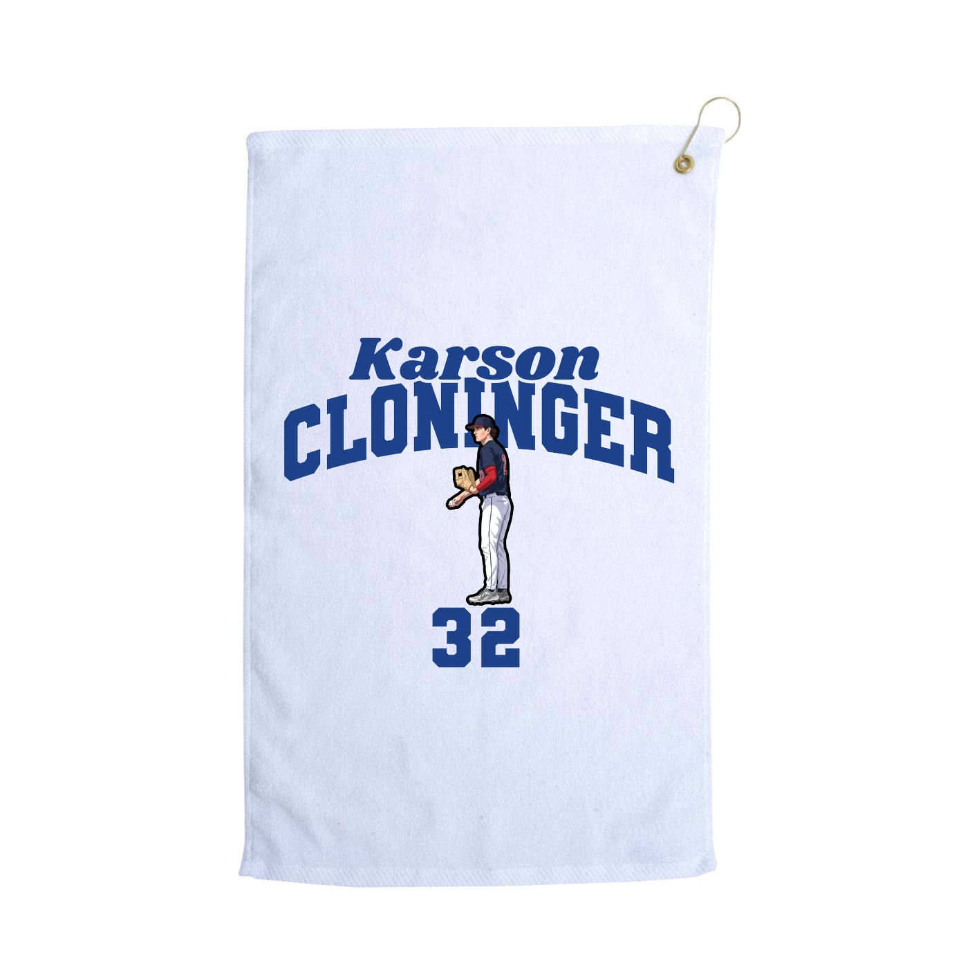 Golf Towel — Signature Arch in White