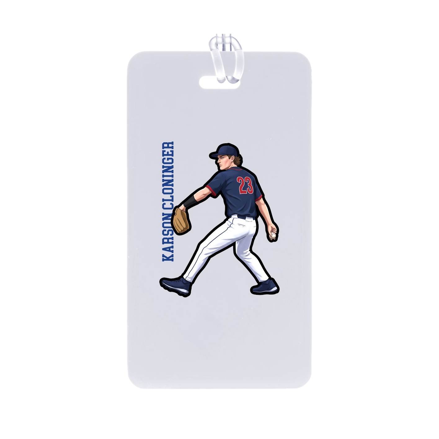 Bag Tag — Name Vertical in Classic