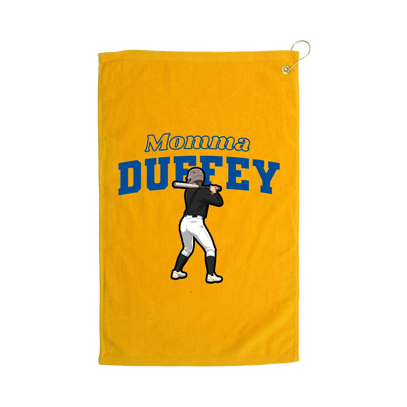 Golf Towel — Mothers Day Block in Gold