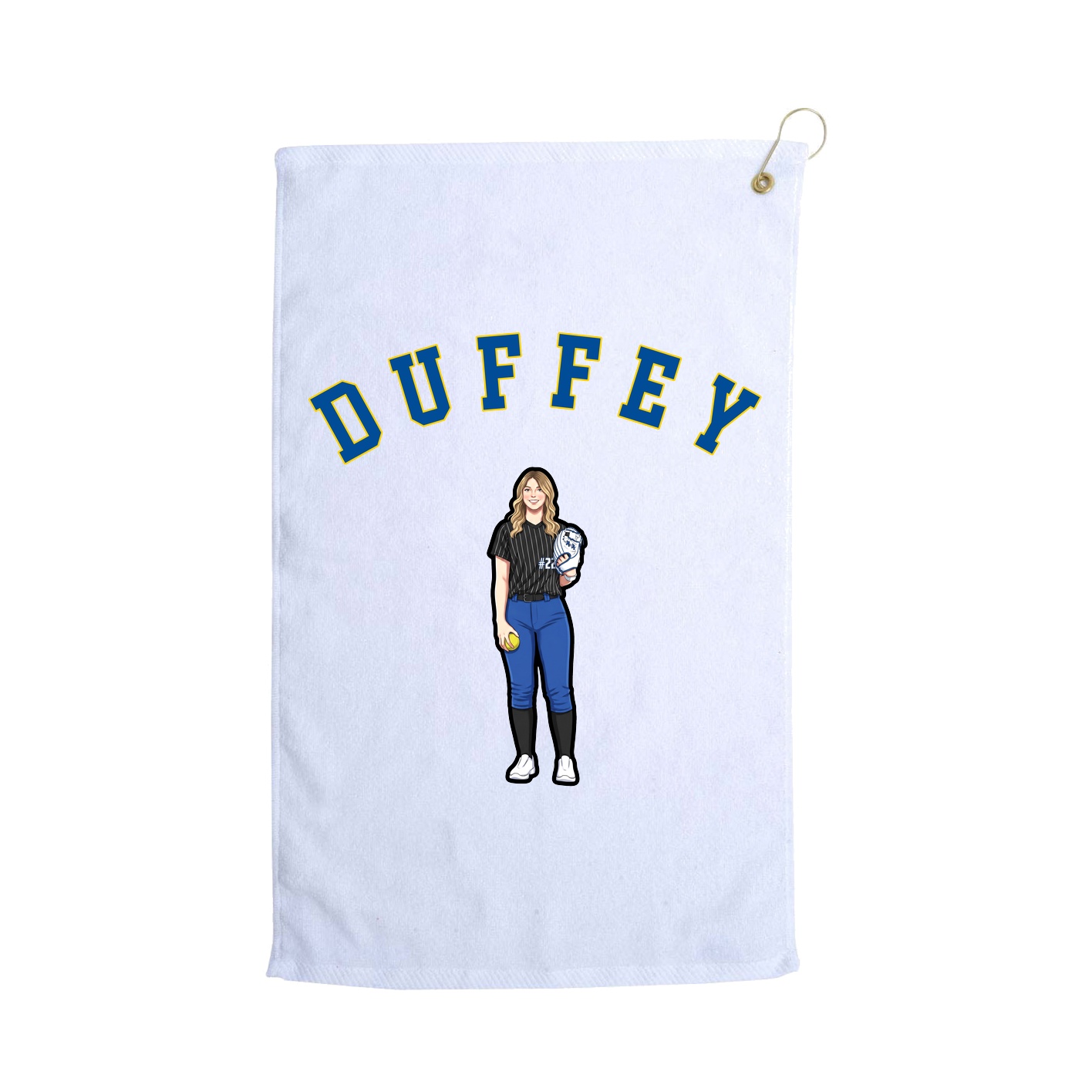 Golf Towel — Shirsey Arch in White