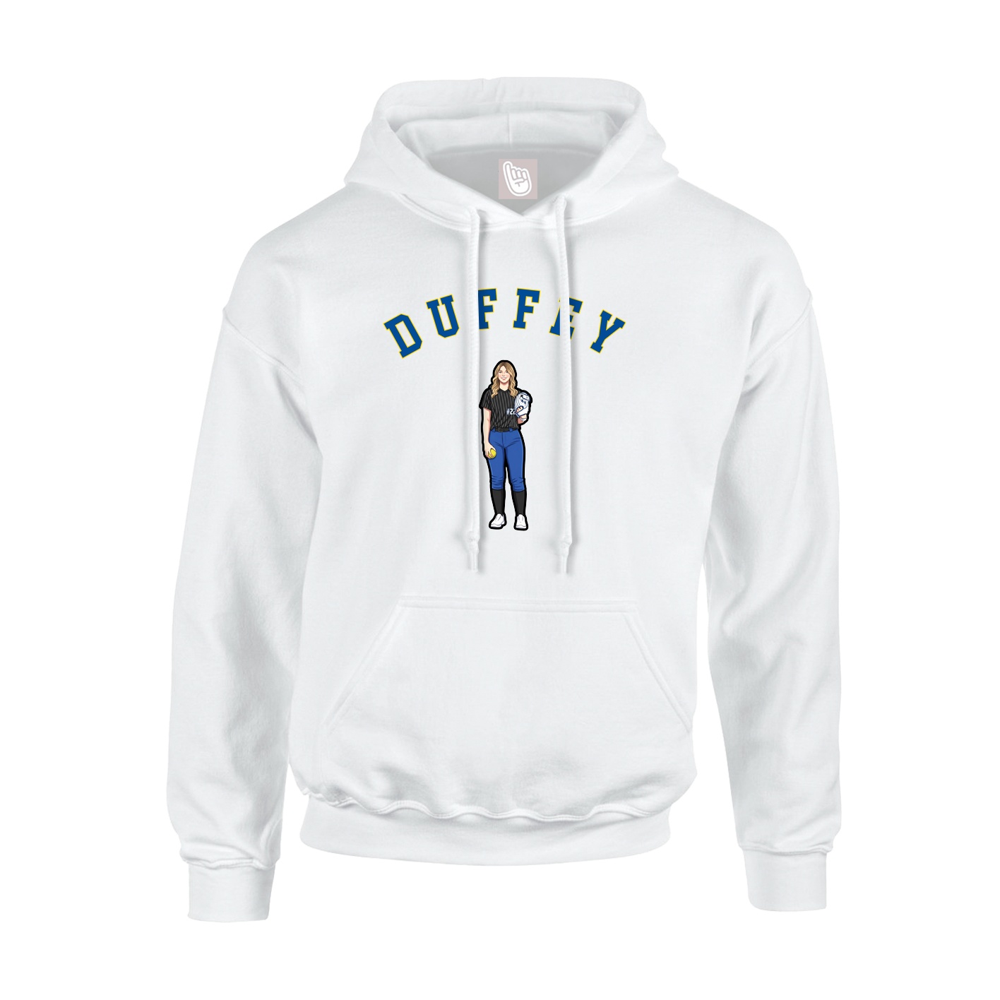 Hoodie — Shirsey Arch in White