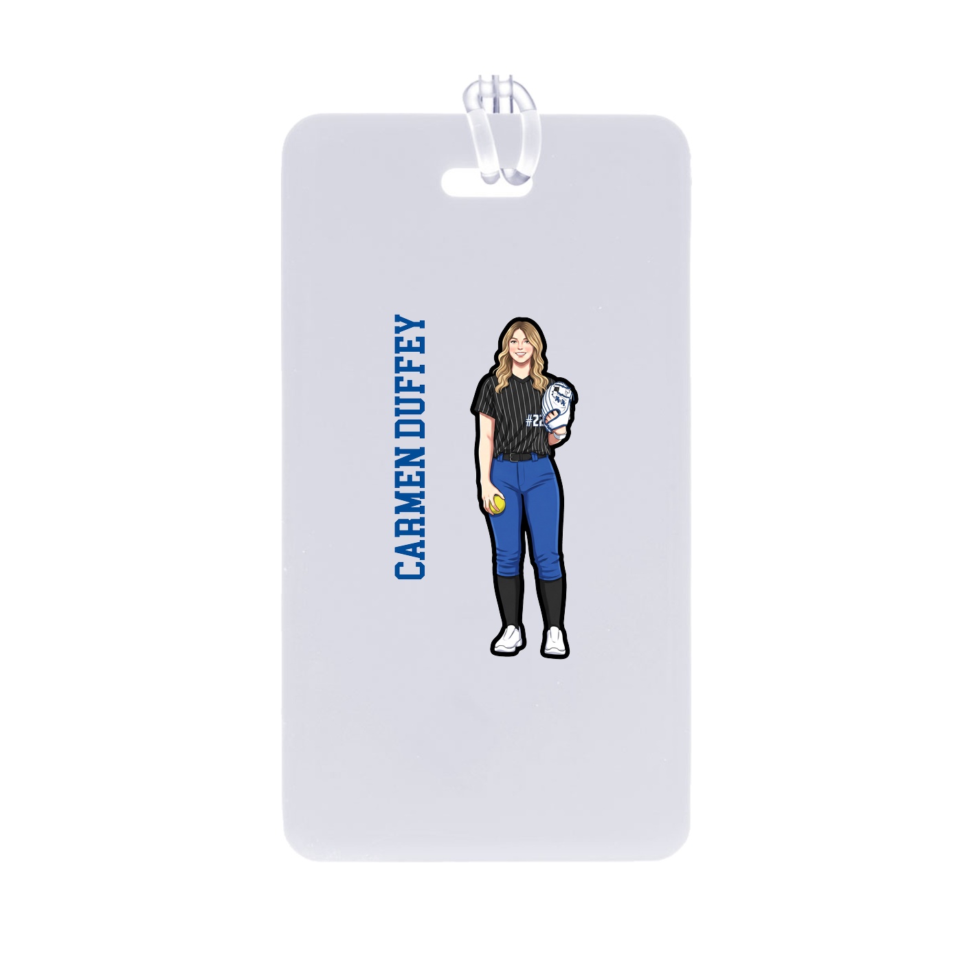 Bag Tag — Name Vertical in Classic