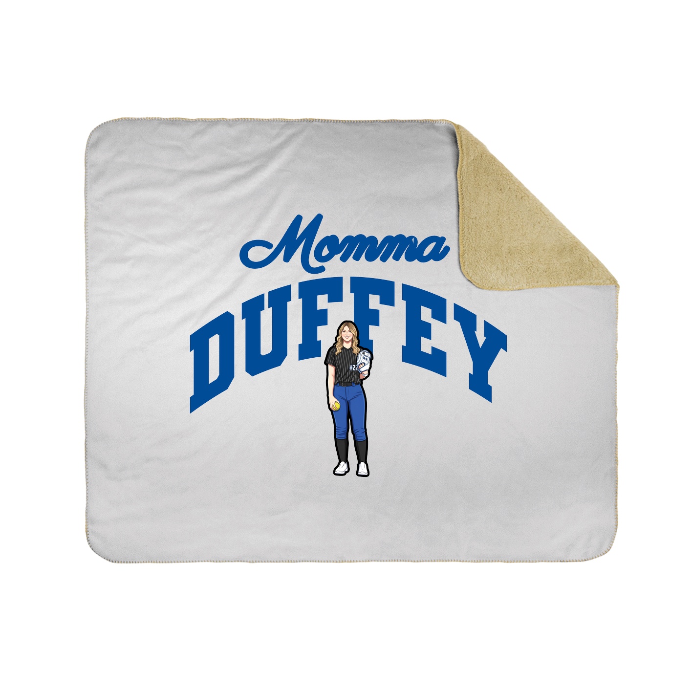 Throw Blanket — Mothers Day Arch in White