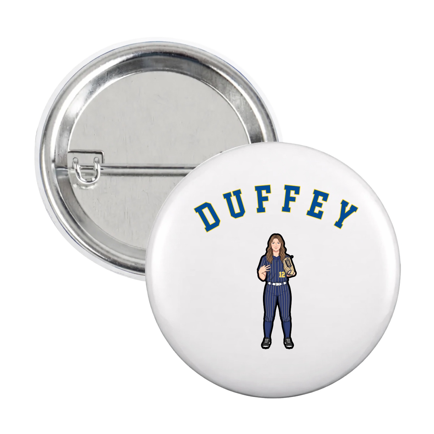 Game Day Button — Shirsey Arch in White