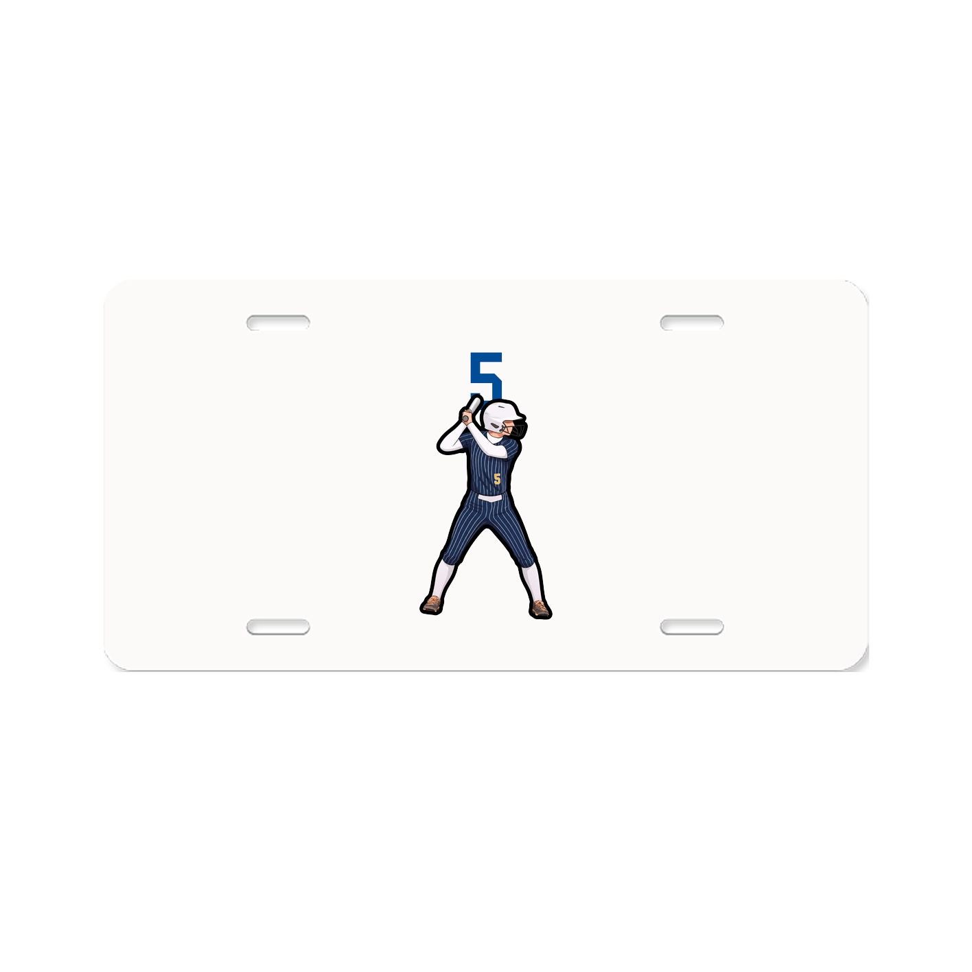 License Plate — Number Top in Classic