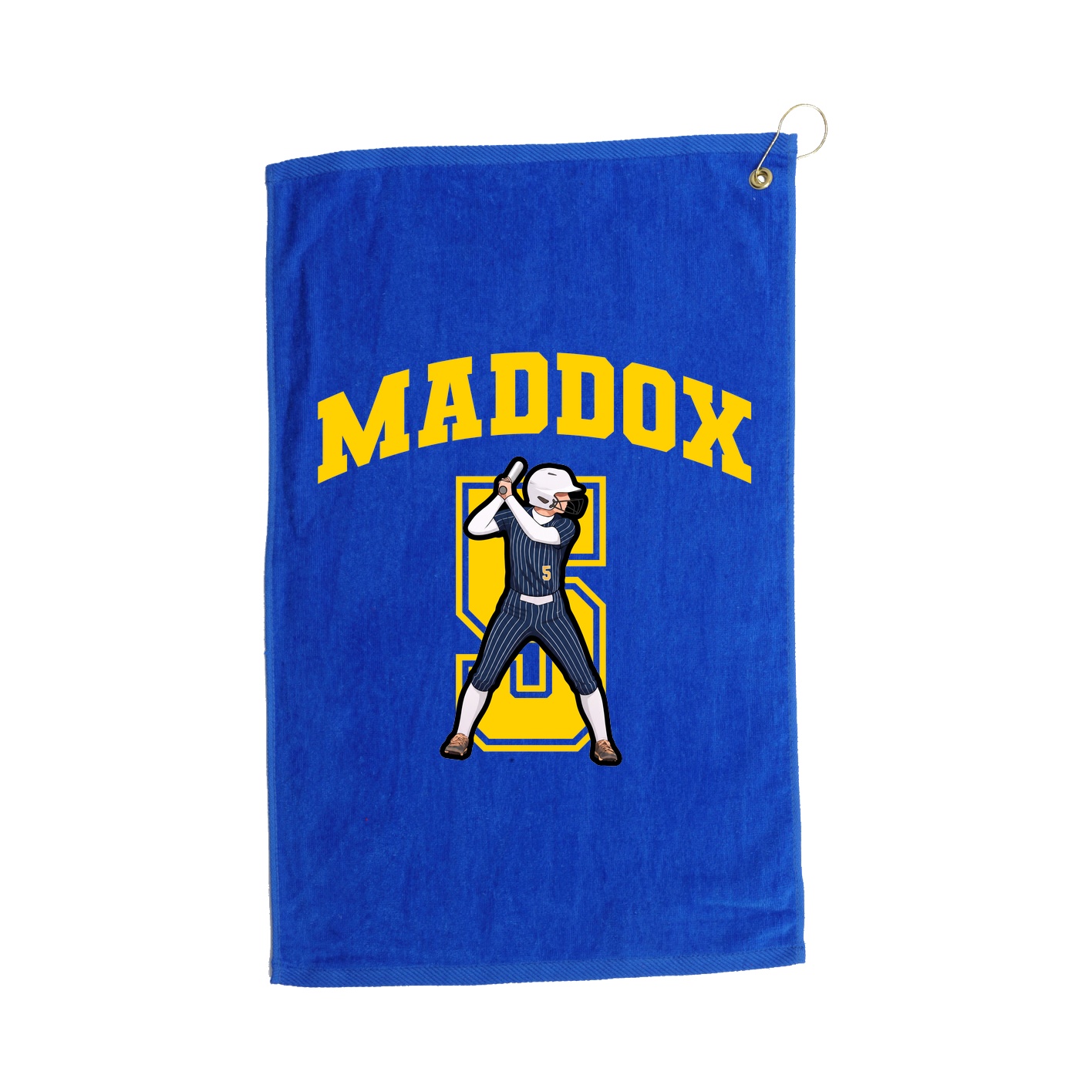 Golf Towel — Number in Royal