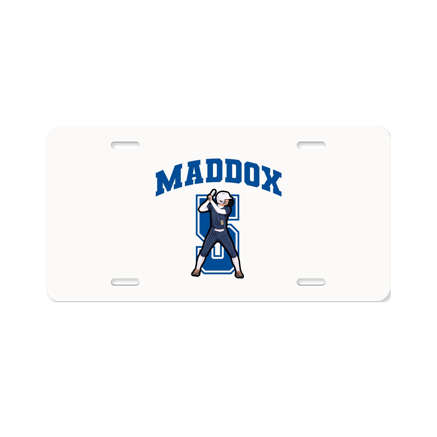 License Plate — Number in Classic