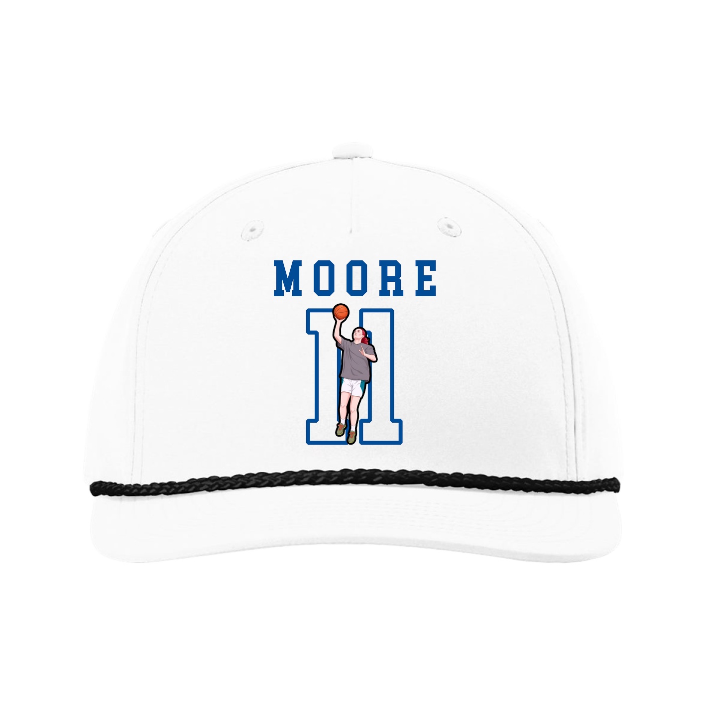 Five-Panel Classic Rope Cap — Shirsey in White