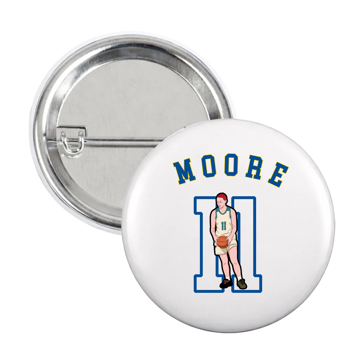 Game Day Button — Shirsey Arch in White