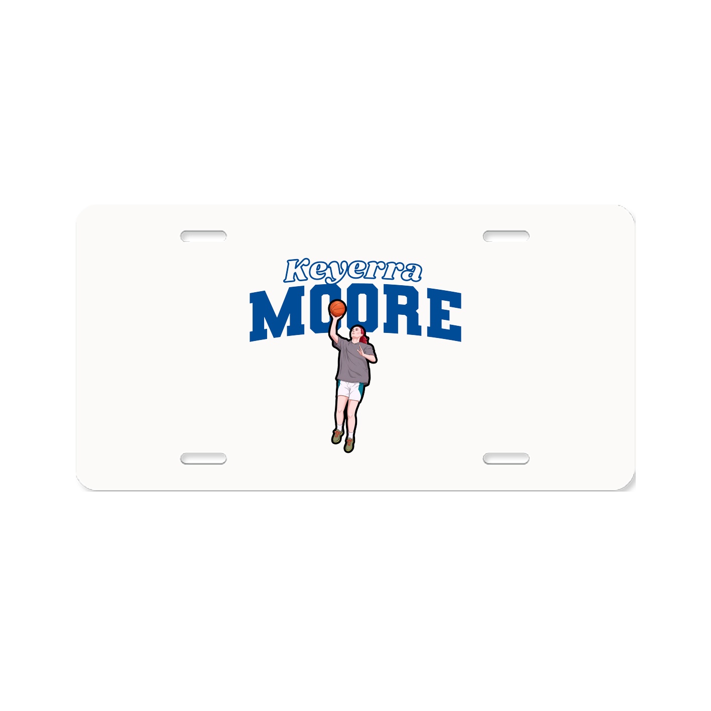 License Plate — Name Arch in Classic