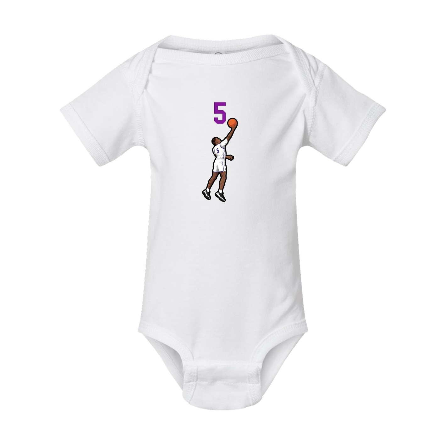 Baby Onesie — Number Top in White