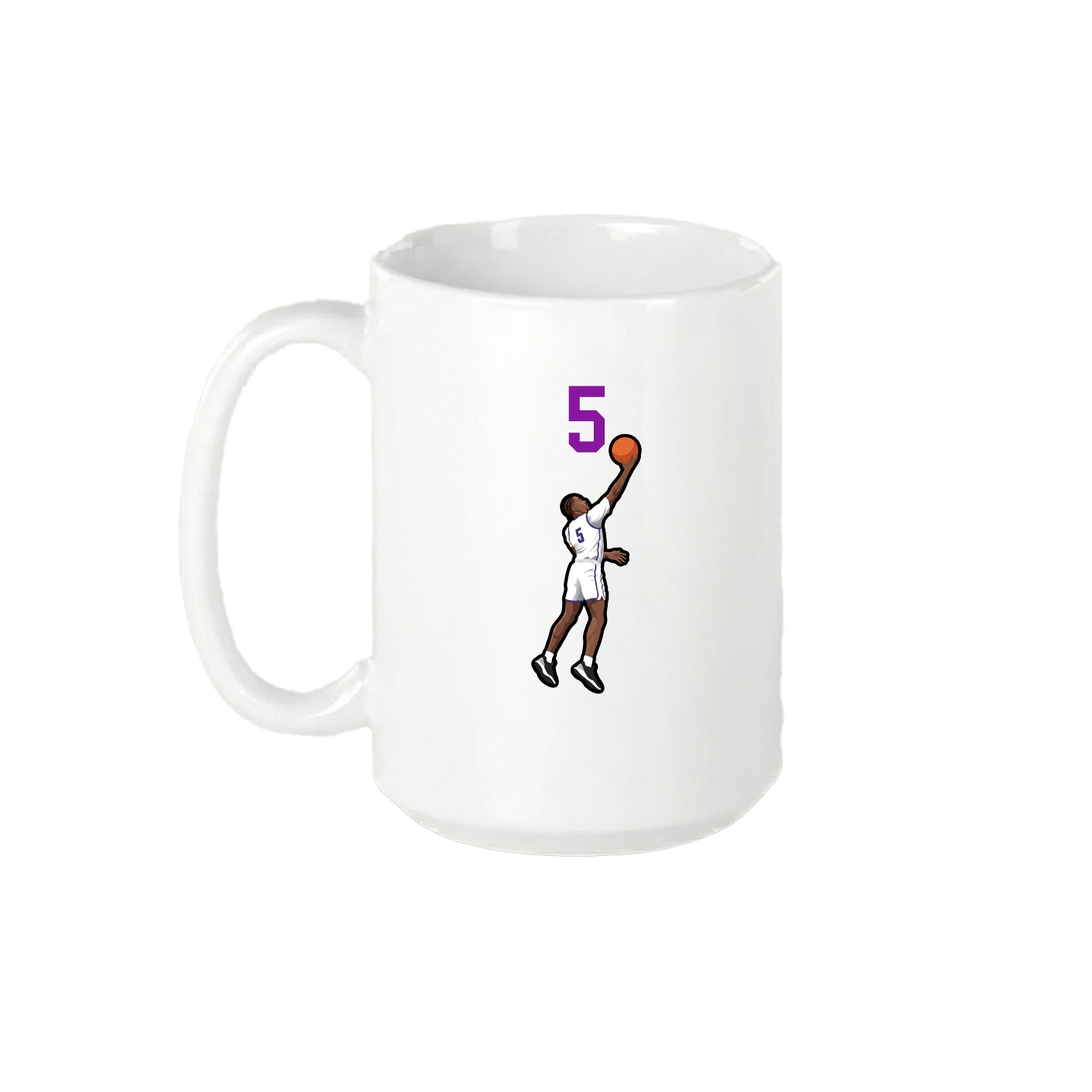 15oz Coffee Mug — Number Top in White