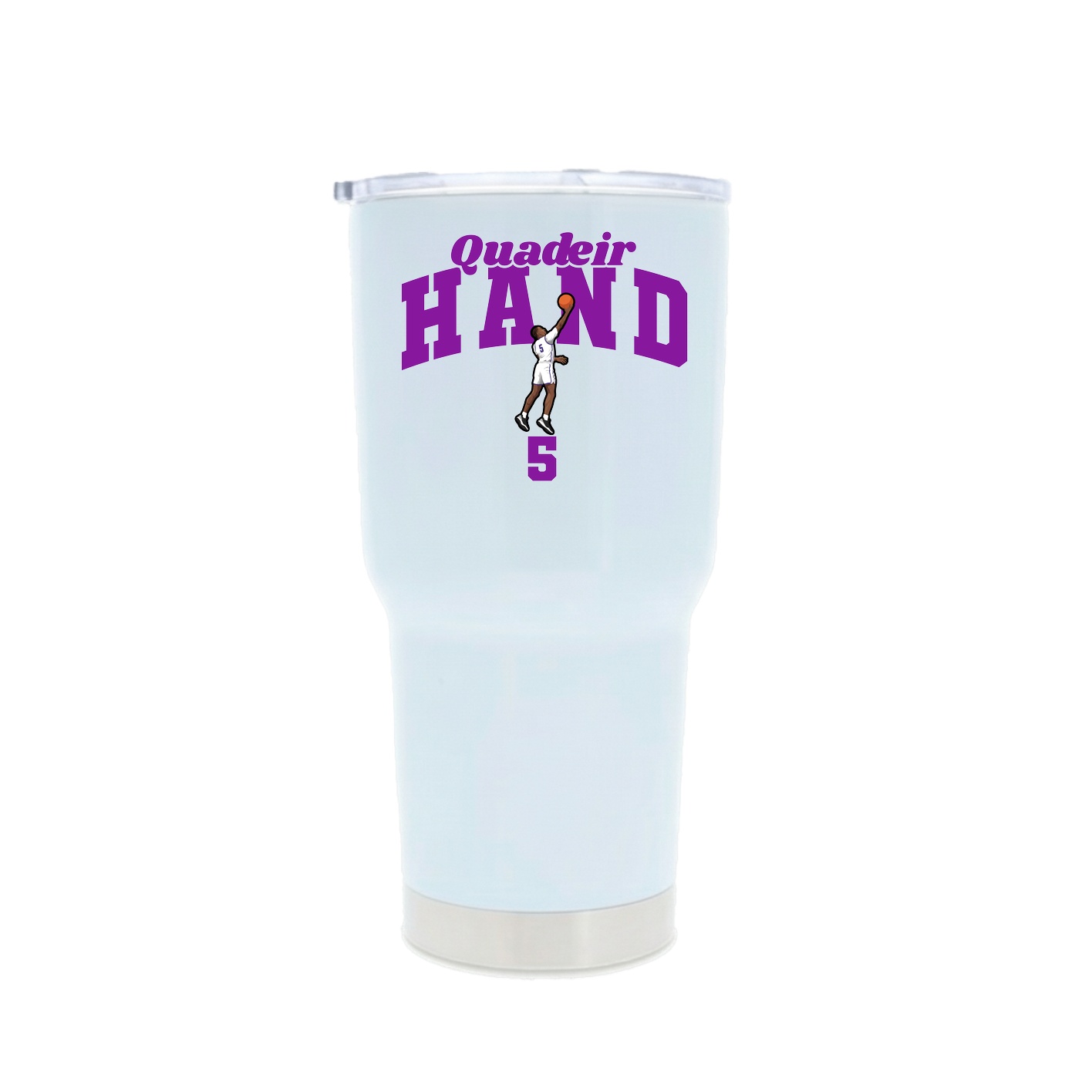 30oz Stainless Steel Tumbler — Signature Arch in White