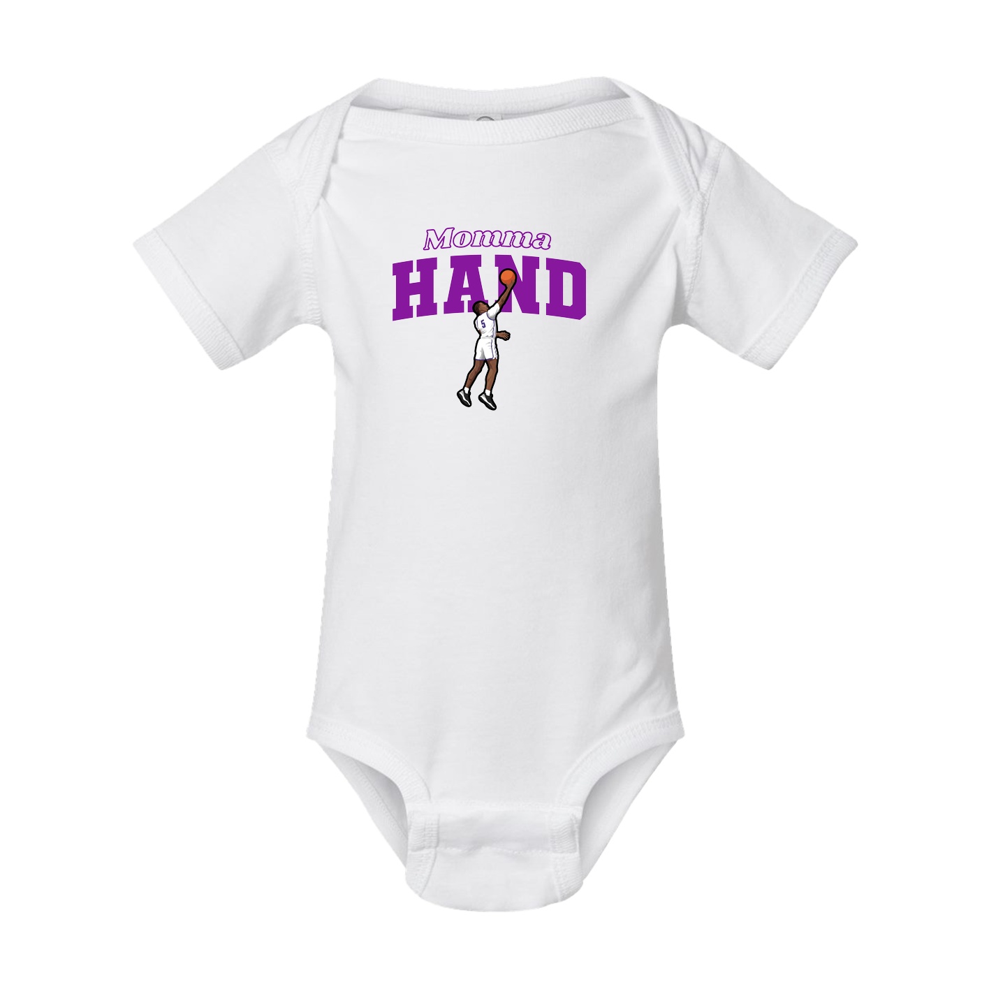 Baby Onesie — Mothers Day Block in White