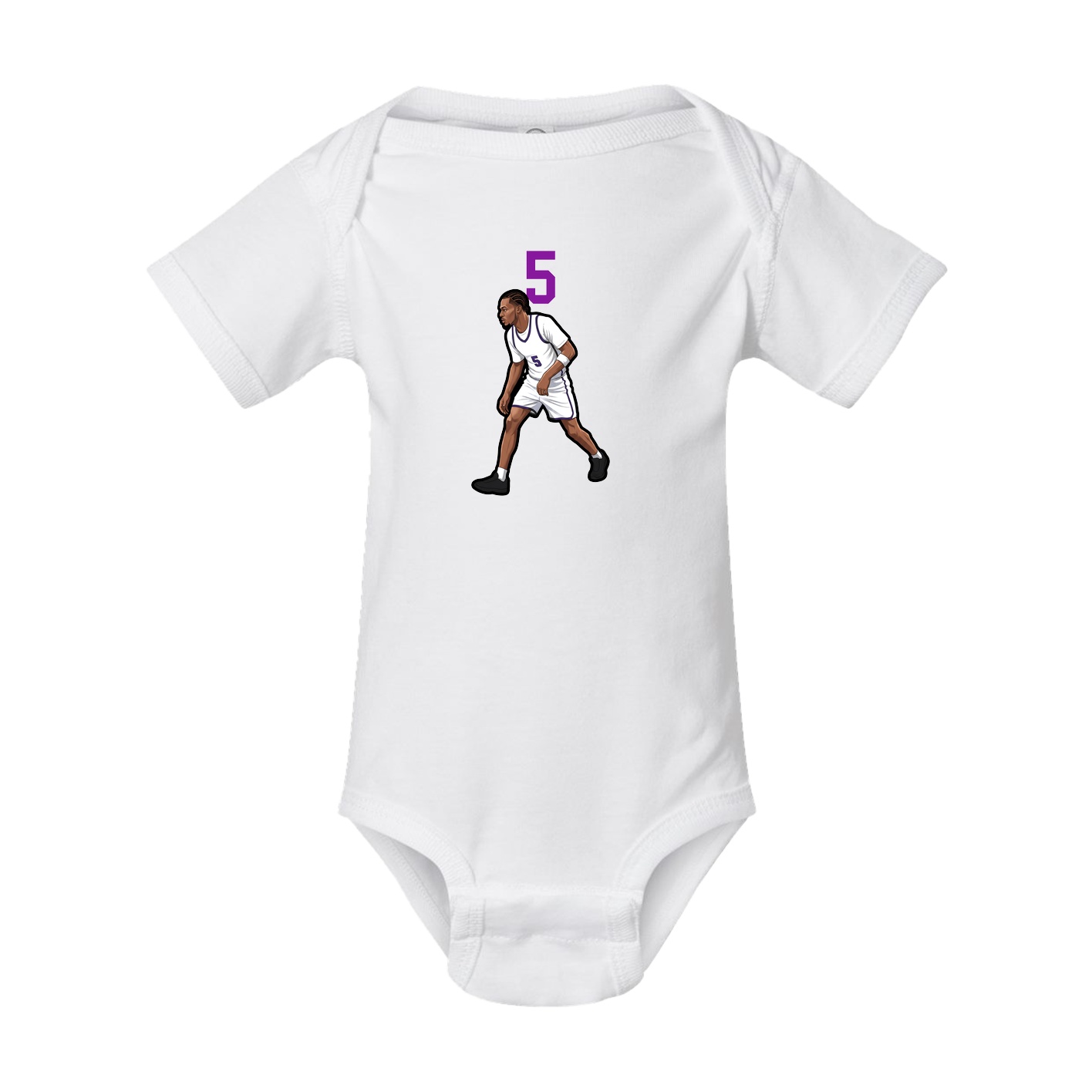 Baby Onesie — Number Top in White