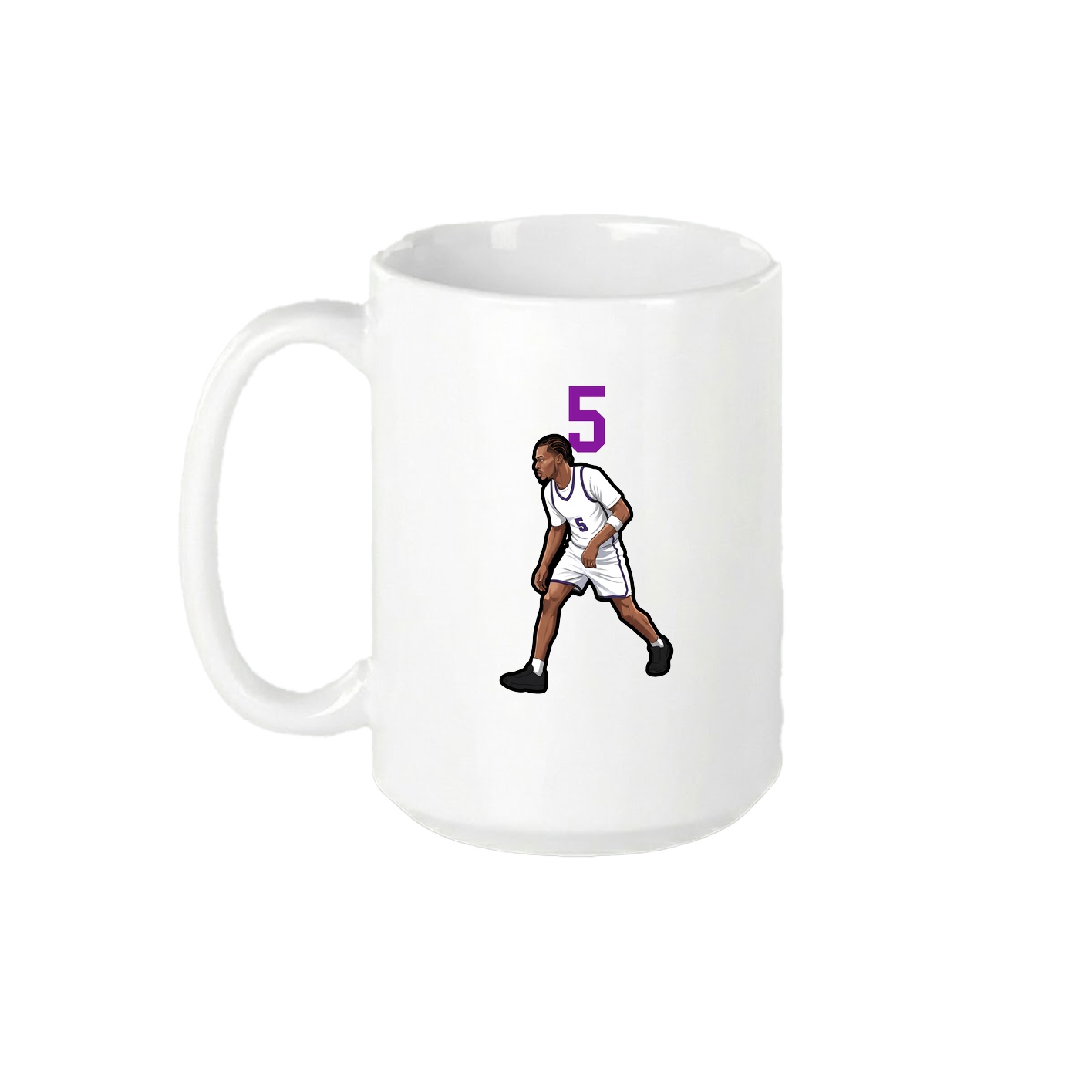 15oz Coffee Mug — Number Top in White