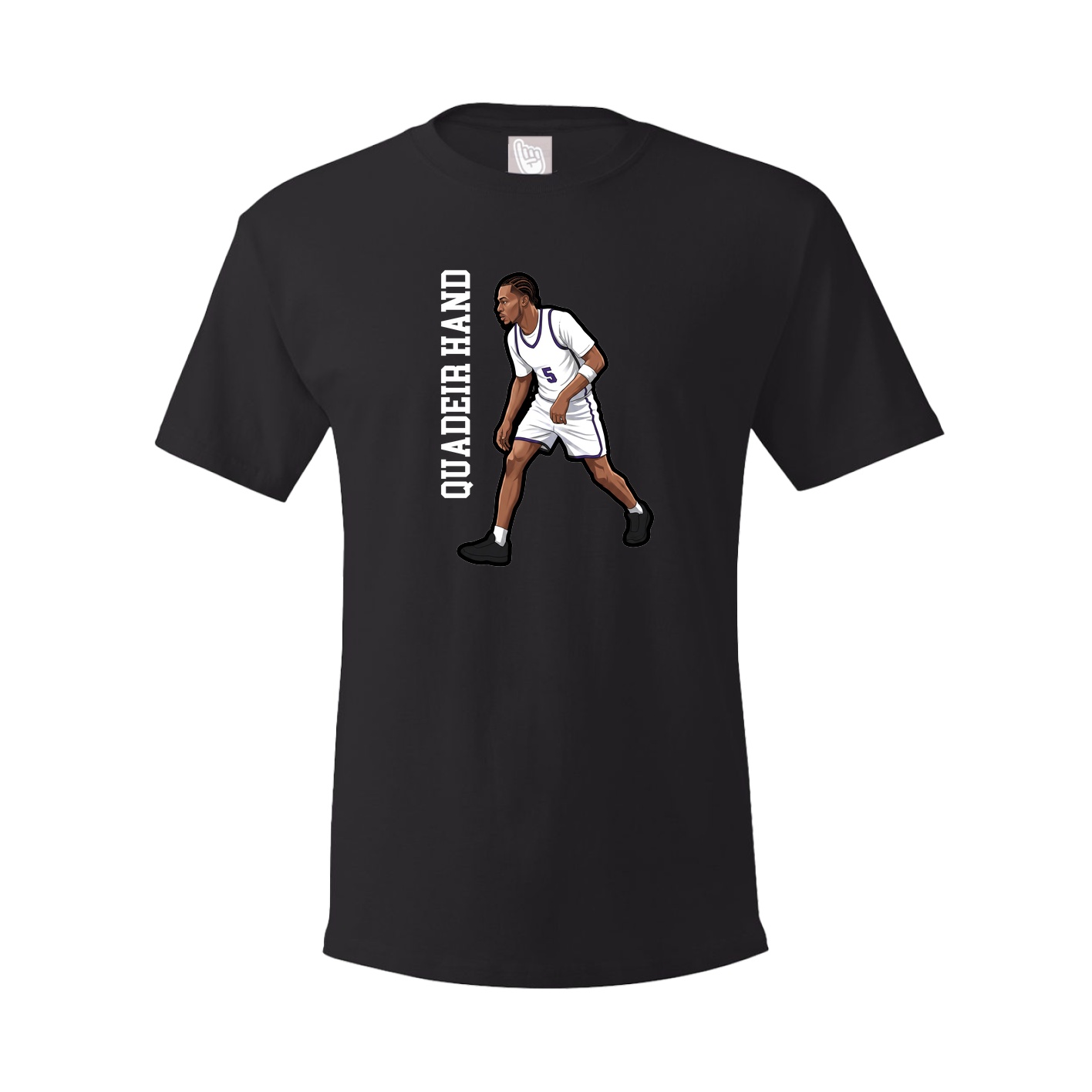 Youth Tee — Name Vertical in Black