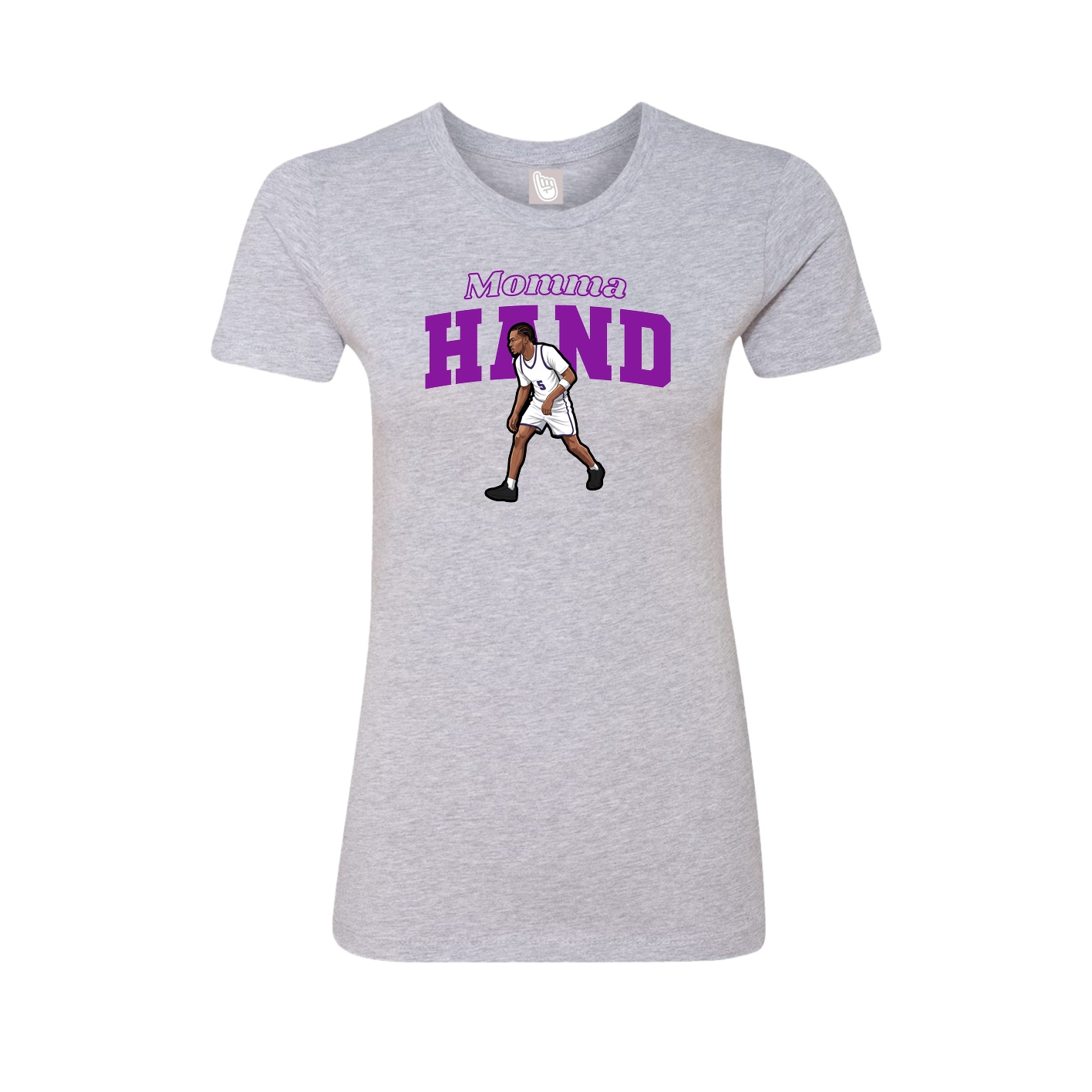 Womens Tee — Mothers Day Block in Grey