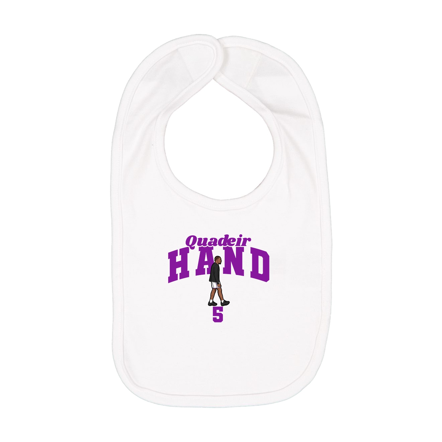 Infant Bib — Signature Arch in White