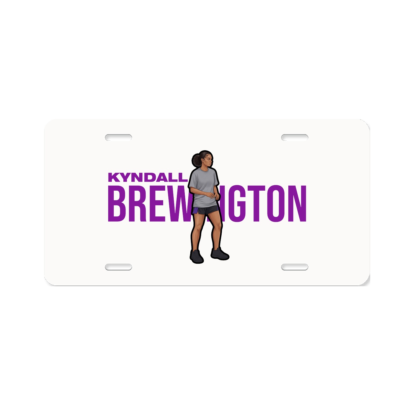 License Plate — Player Name in Classic