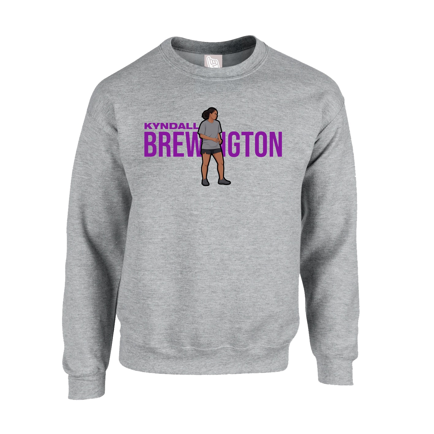 Fleece Crew — Player Name in Grey