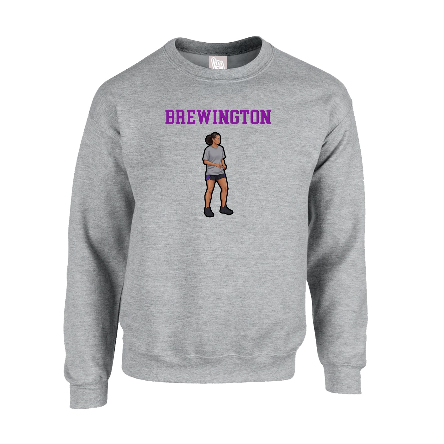 Fleece Crew — Shirsey in Grey