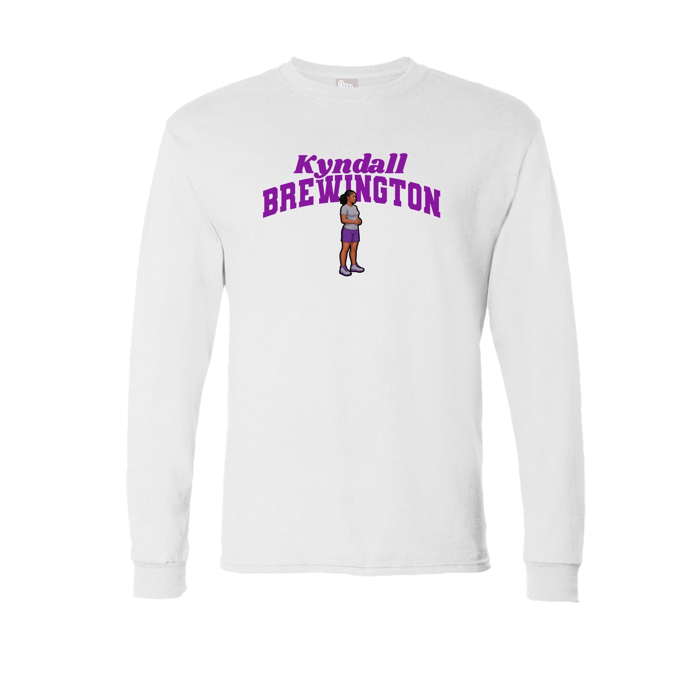 Long Sleeve Tee — Signature Arch in White