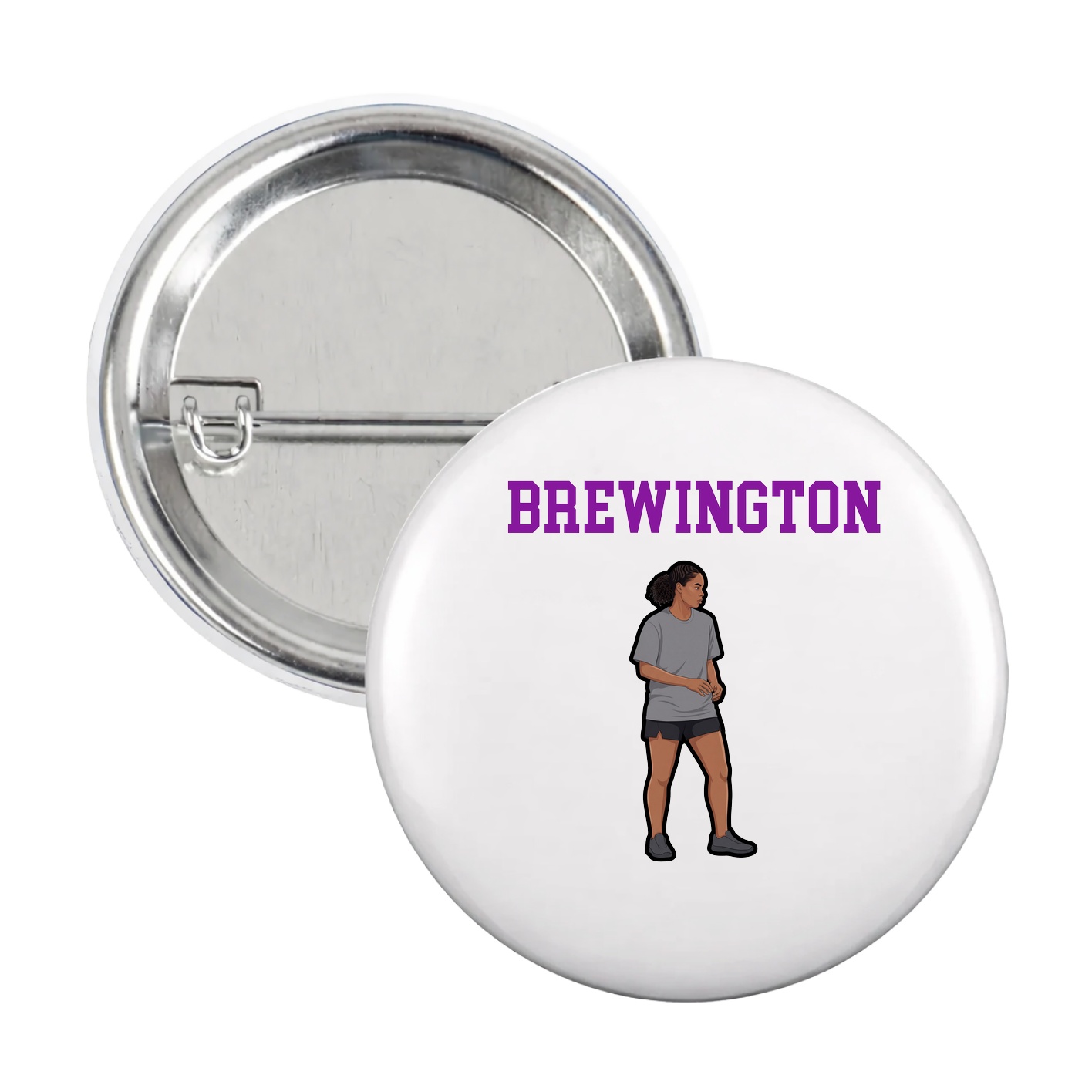 Game Day Button — Shirsey in White