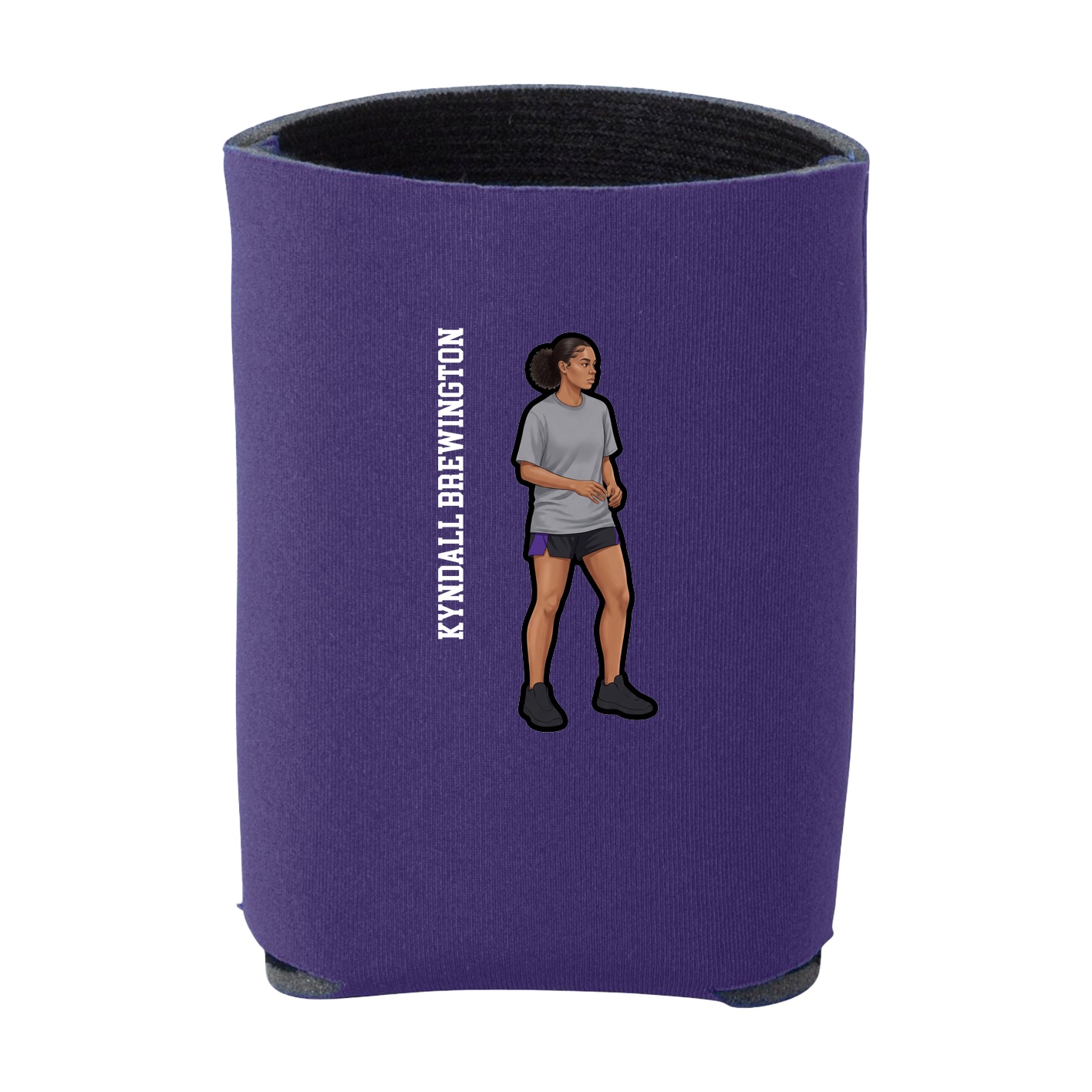 Can Holder — Name Vertical in Purple