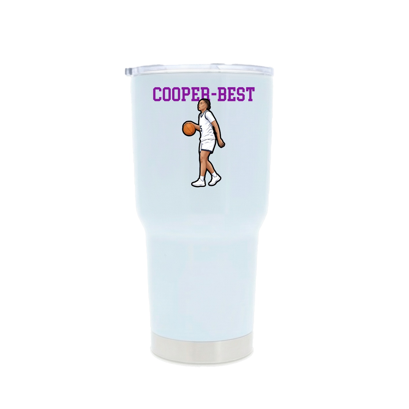 30oz Stainless Steel Tumbler — Shirsey in White