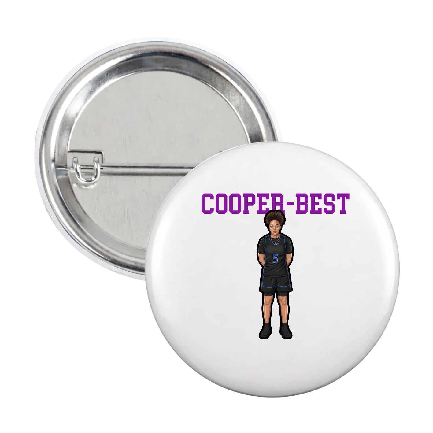 Game Day Button — Shirsey in White
