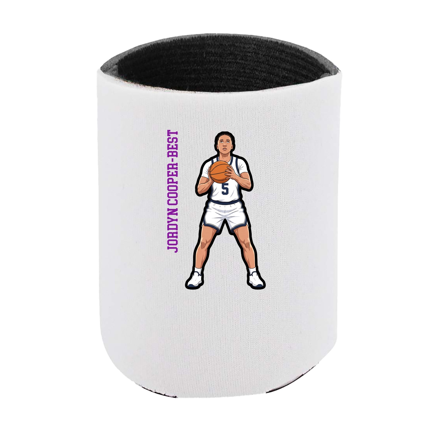Can Holder — Name Vertical in White