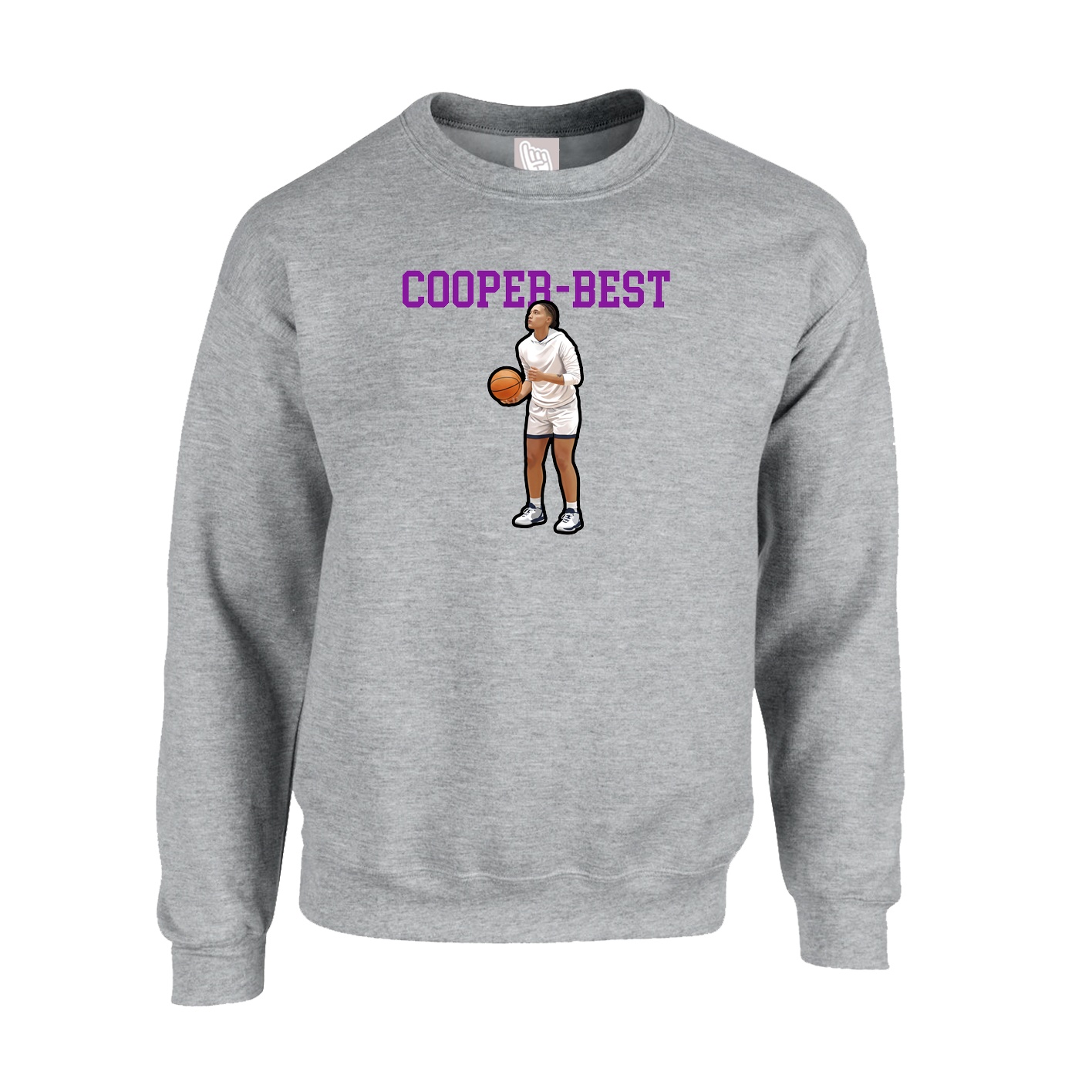 Fleece Crew — Shirsey in Grey